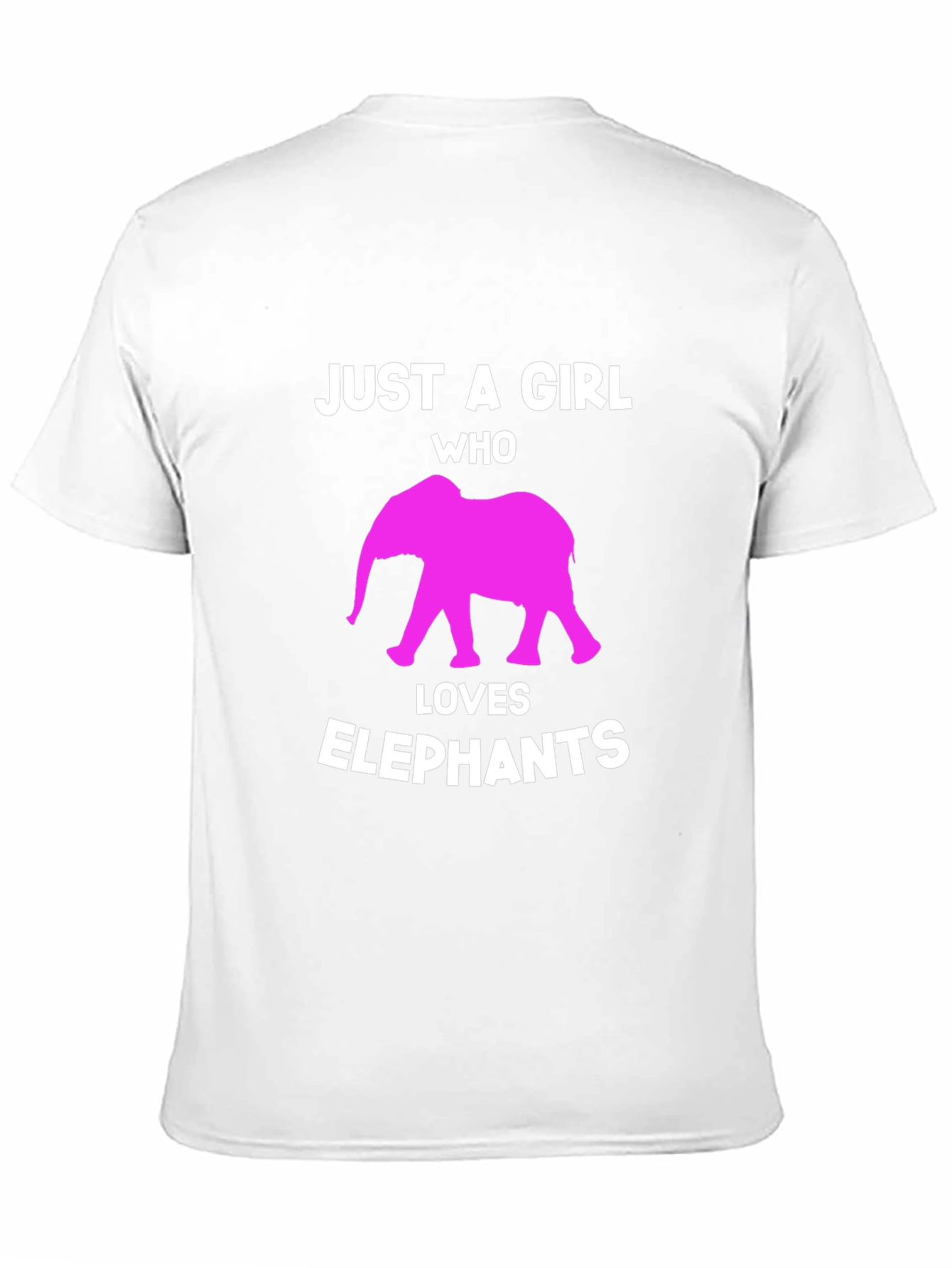 Girl Who Loves Elephants Graphic Tee