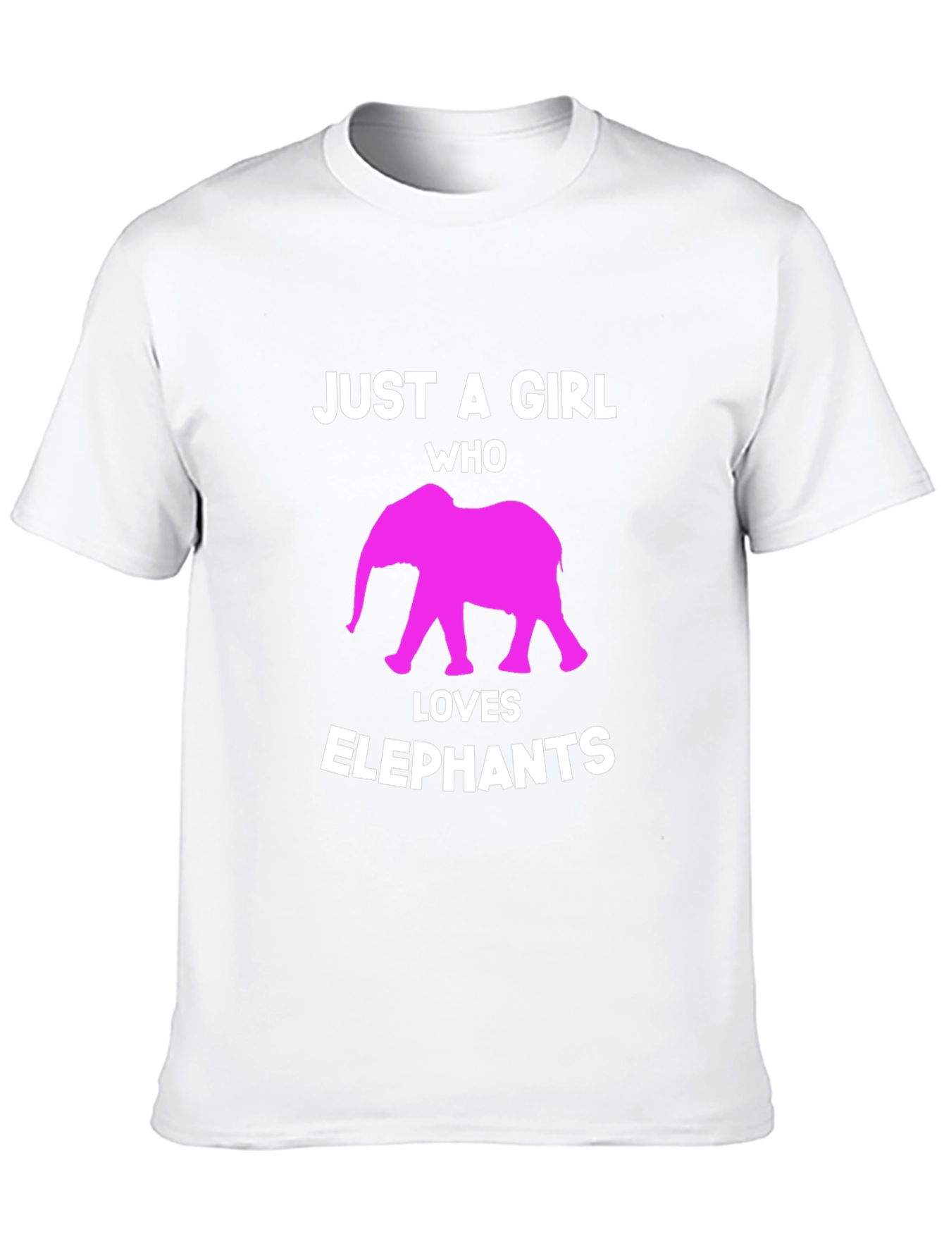 Girl Who Loves Elephants Graphic Tee