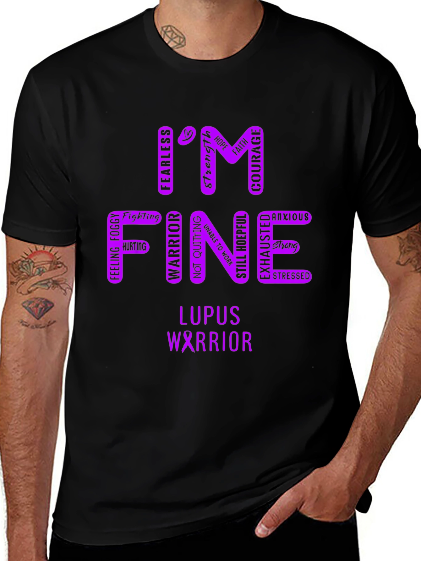 Im Fine Lupus Warrior T-Shirt