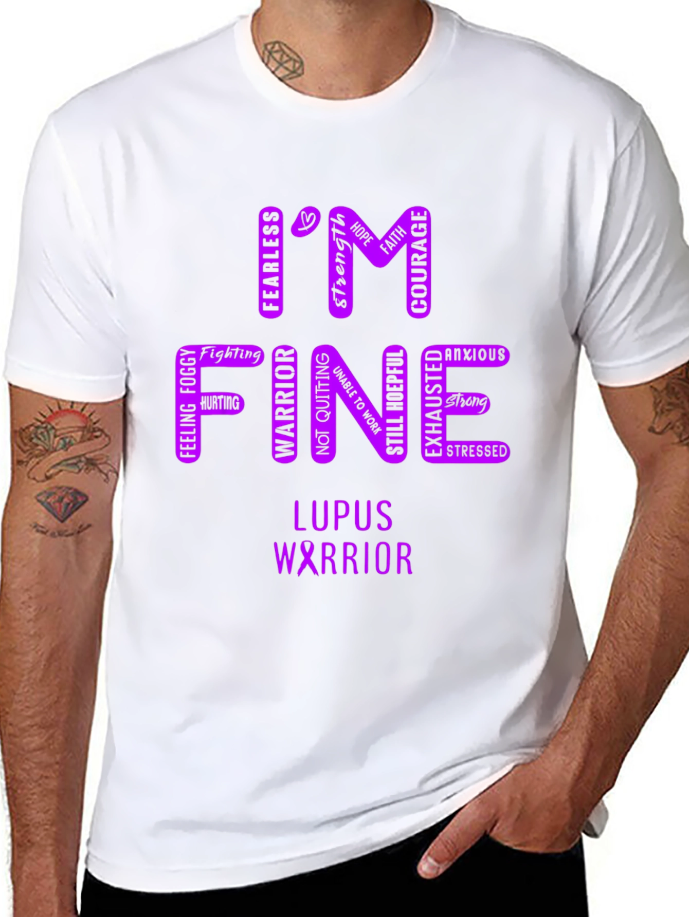 Im Fine Lupus Warrior T-Shirt
