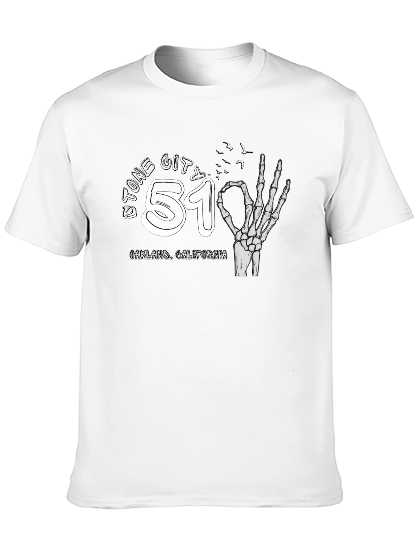 Stone City 51 Skeleton Hand T-Shirt