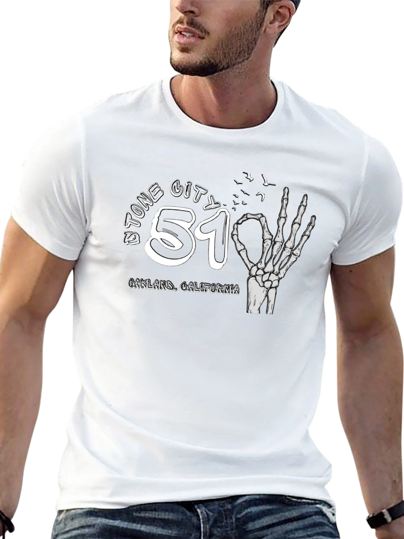 Stone City 51 Skeleton Hand T-Shirt