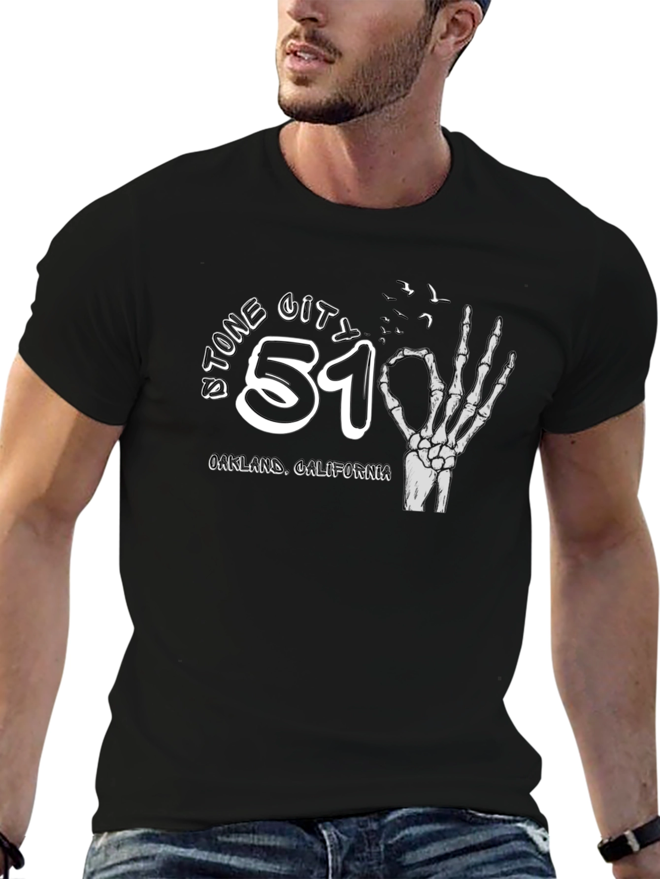 Stone City 51 Skeleton Hand T-Shirt