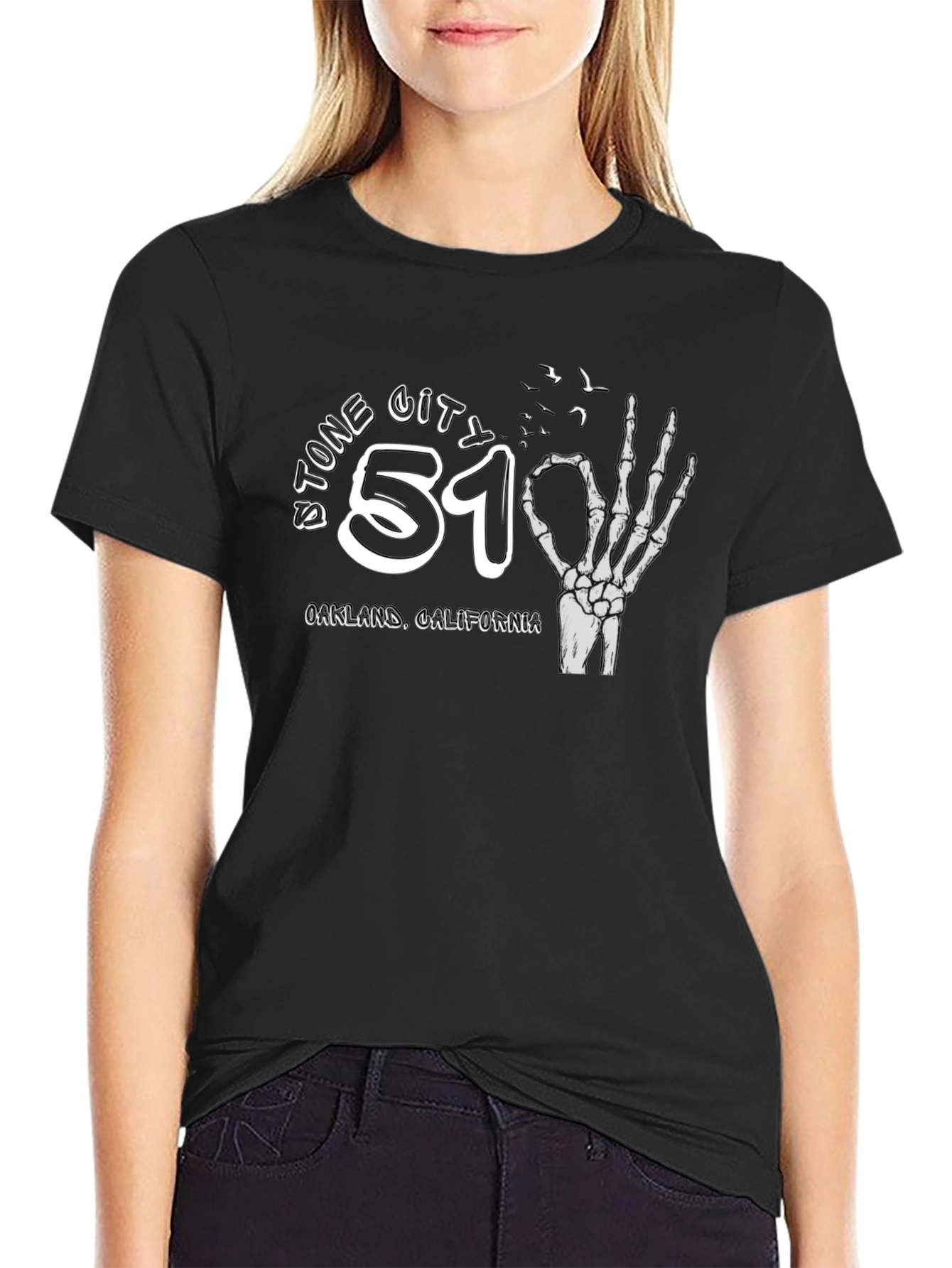 Stone City 51 Skeleton Hand T-Shirt