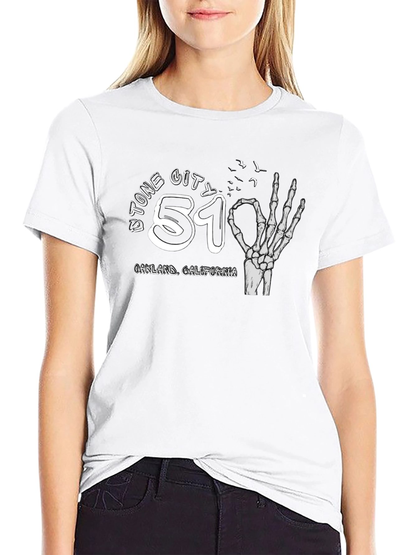 Stone City 51 Skeleton Hand T-Shirt