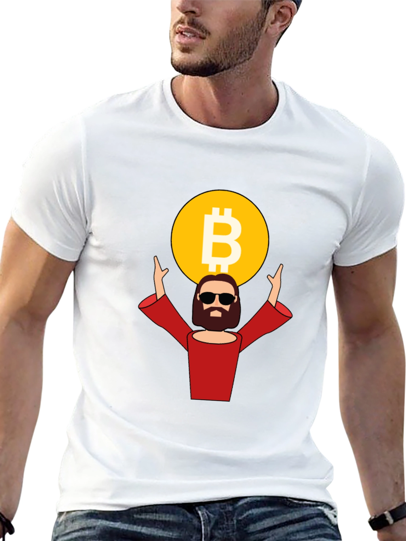 Bitcoin Jesus Black T-Shirt