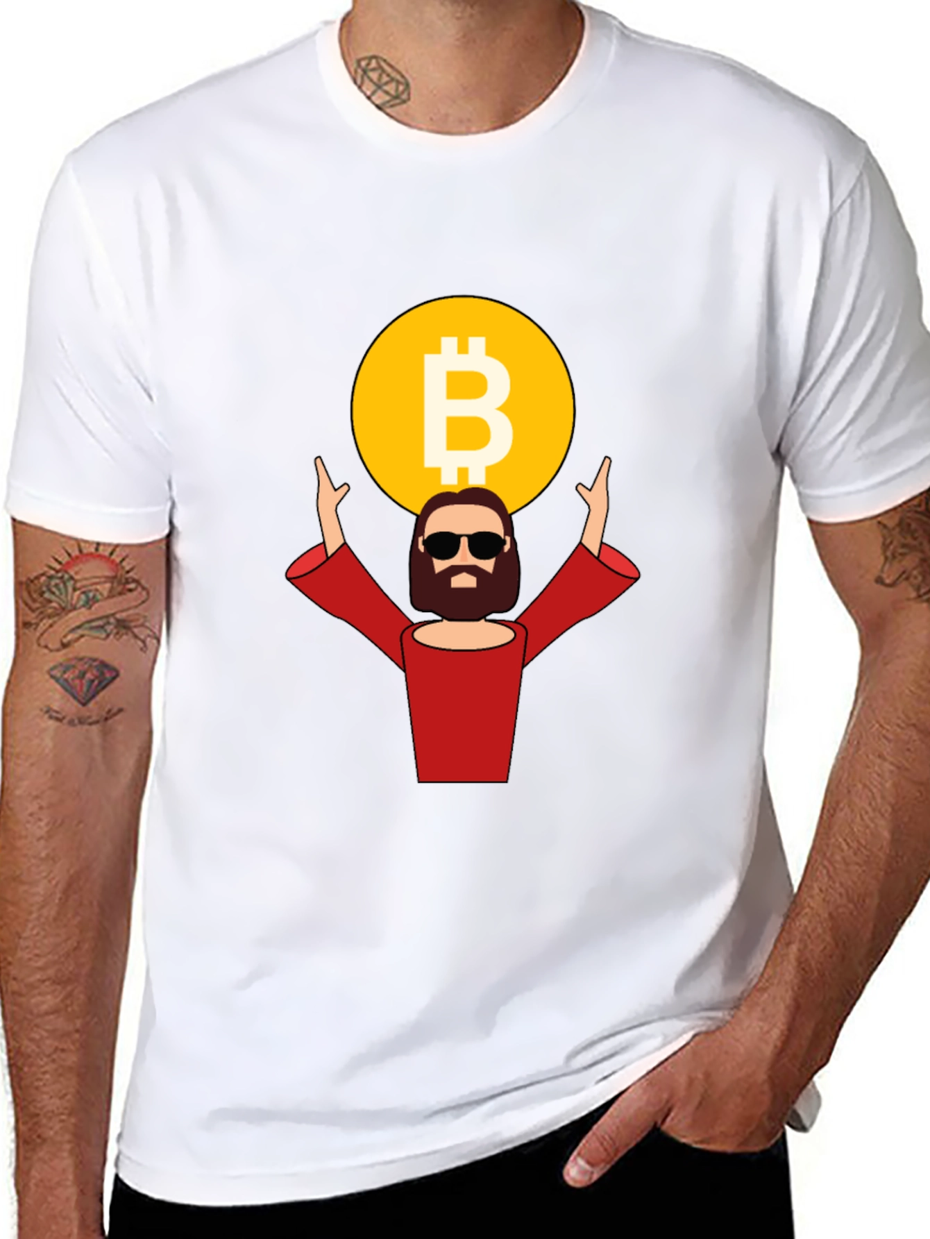Bitcoin Jesus Black T-Shirt