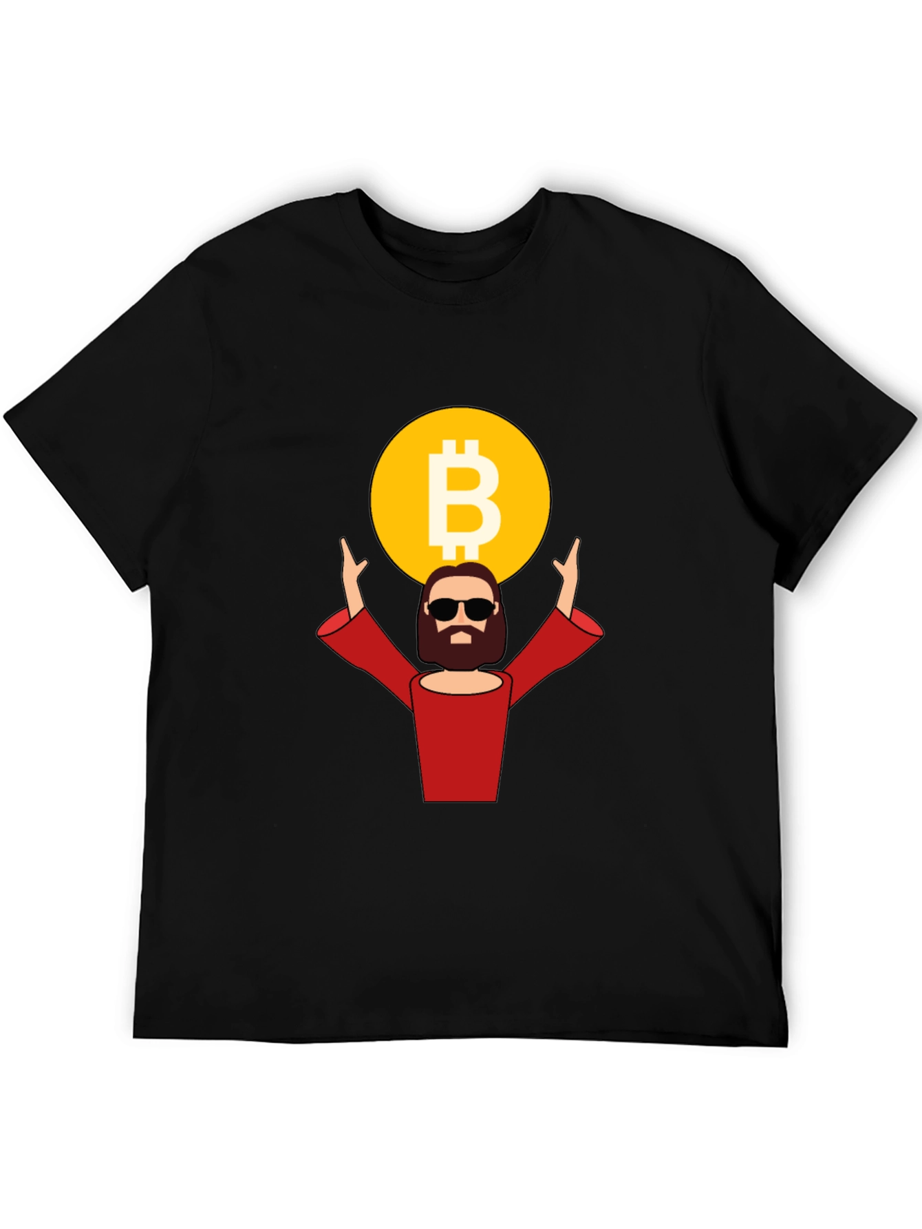 Bitcoin Jesus Black T-Shirt