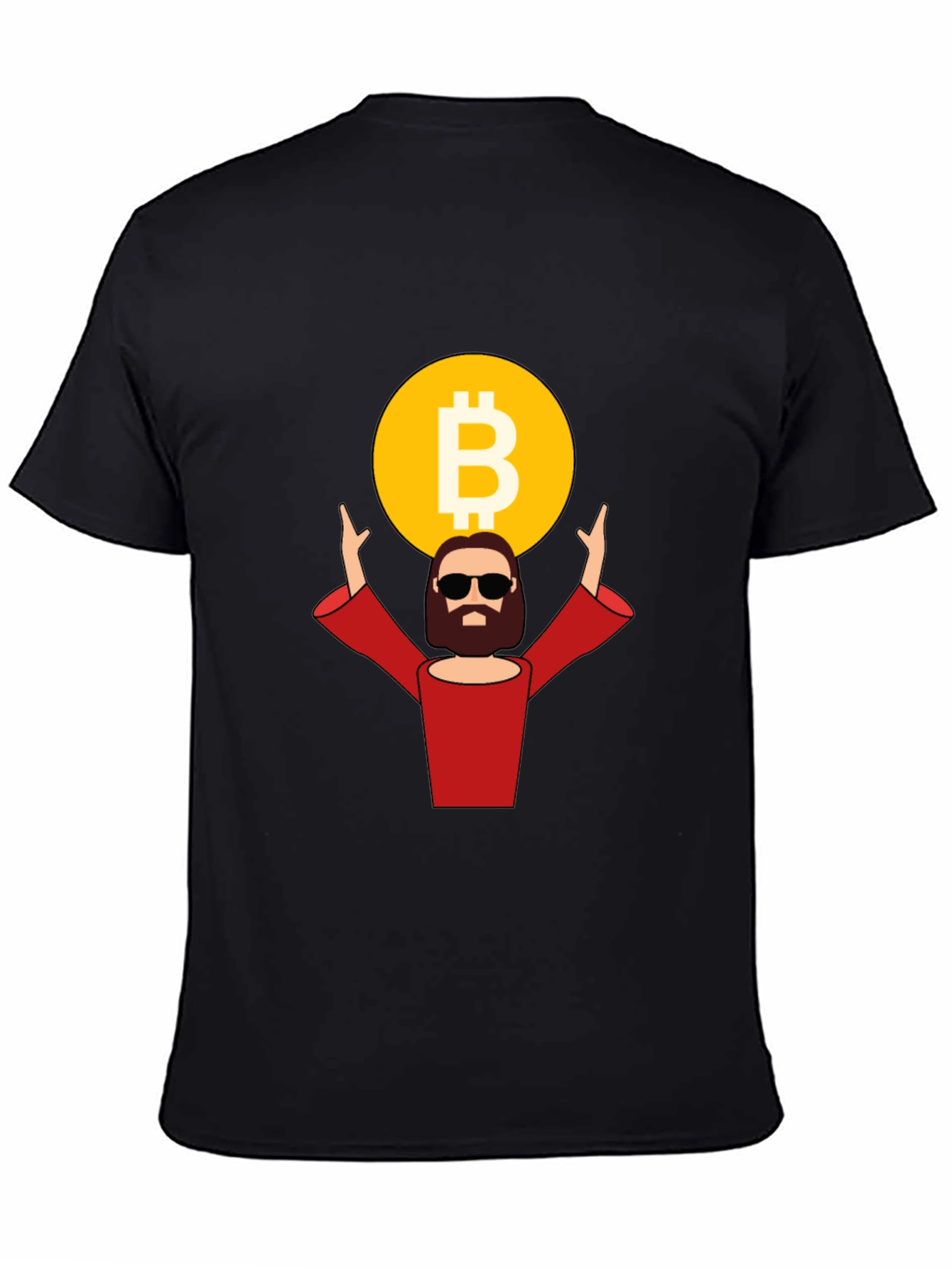 Bitcoin Jesus Black T-Shirt