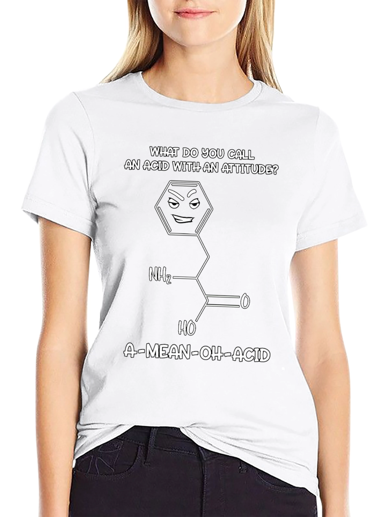 Funny Chemistry T-Shirt - Mean Oh Acid Joke