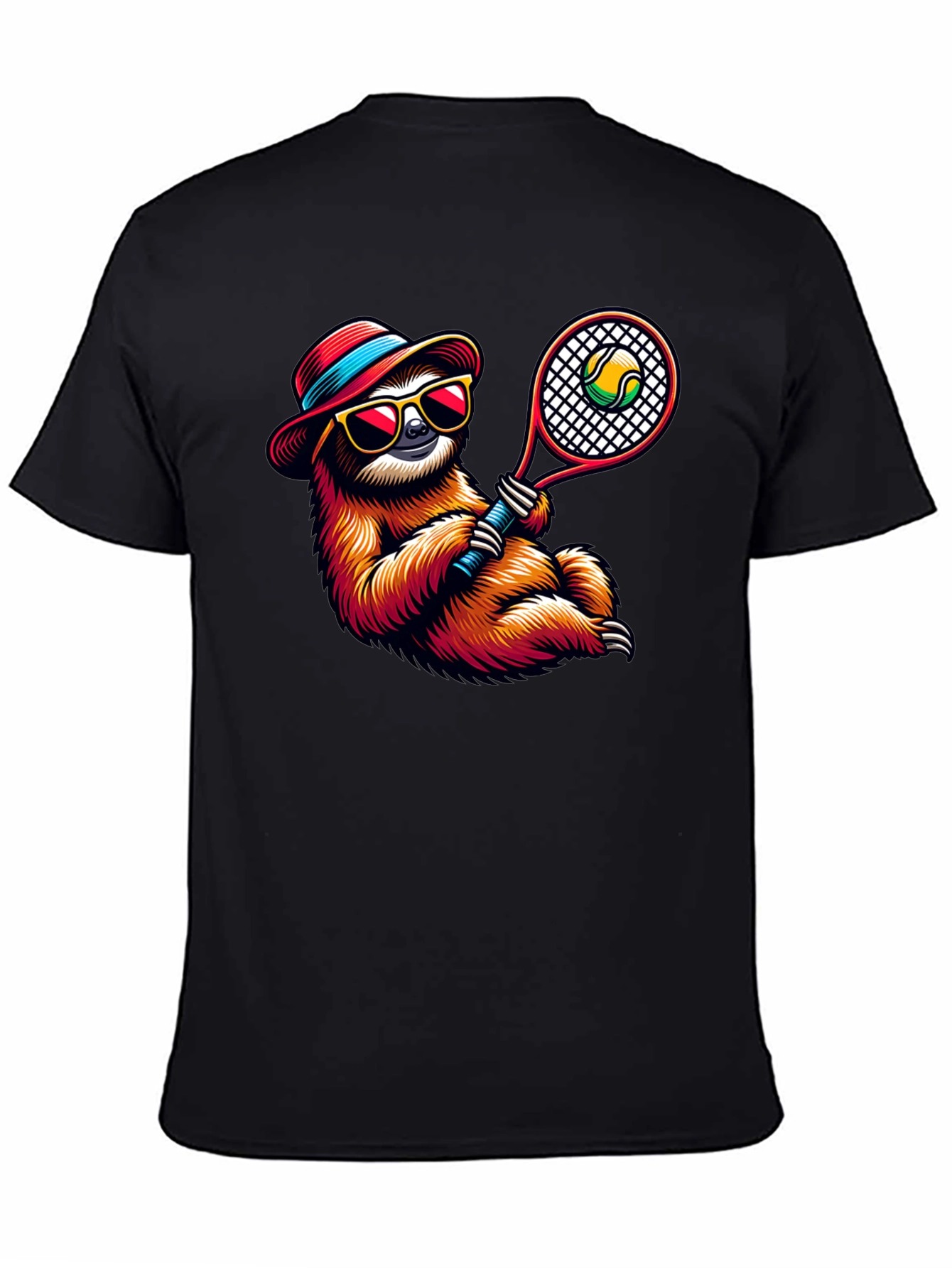 Tennis Sloth Graphic Tee - Cool & Casual!