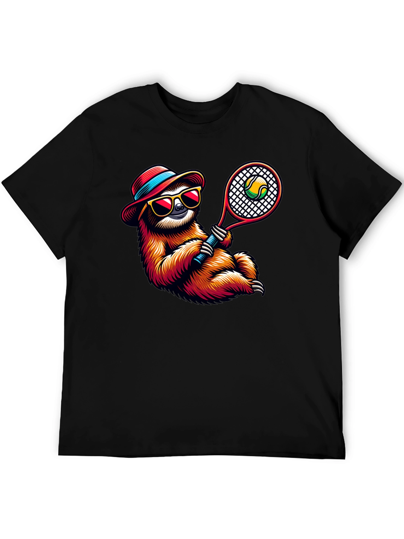 Tennis Sloth Graphic Tee - Cool & Casual!