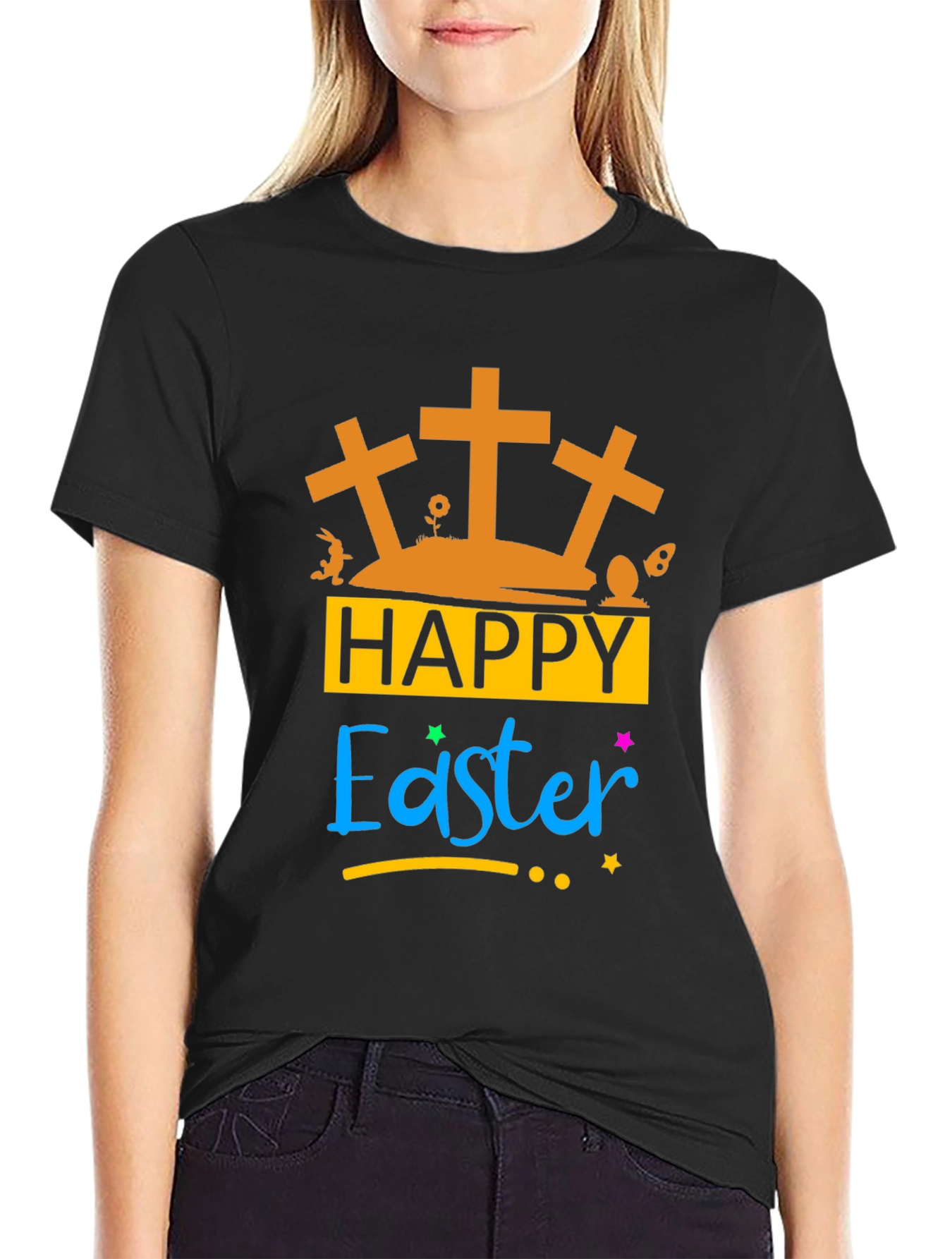 Happy Easter Graphic T-Shirt