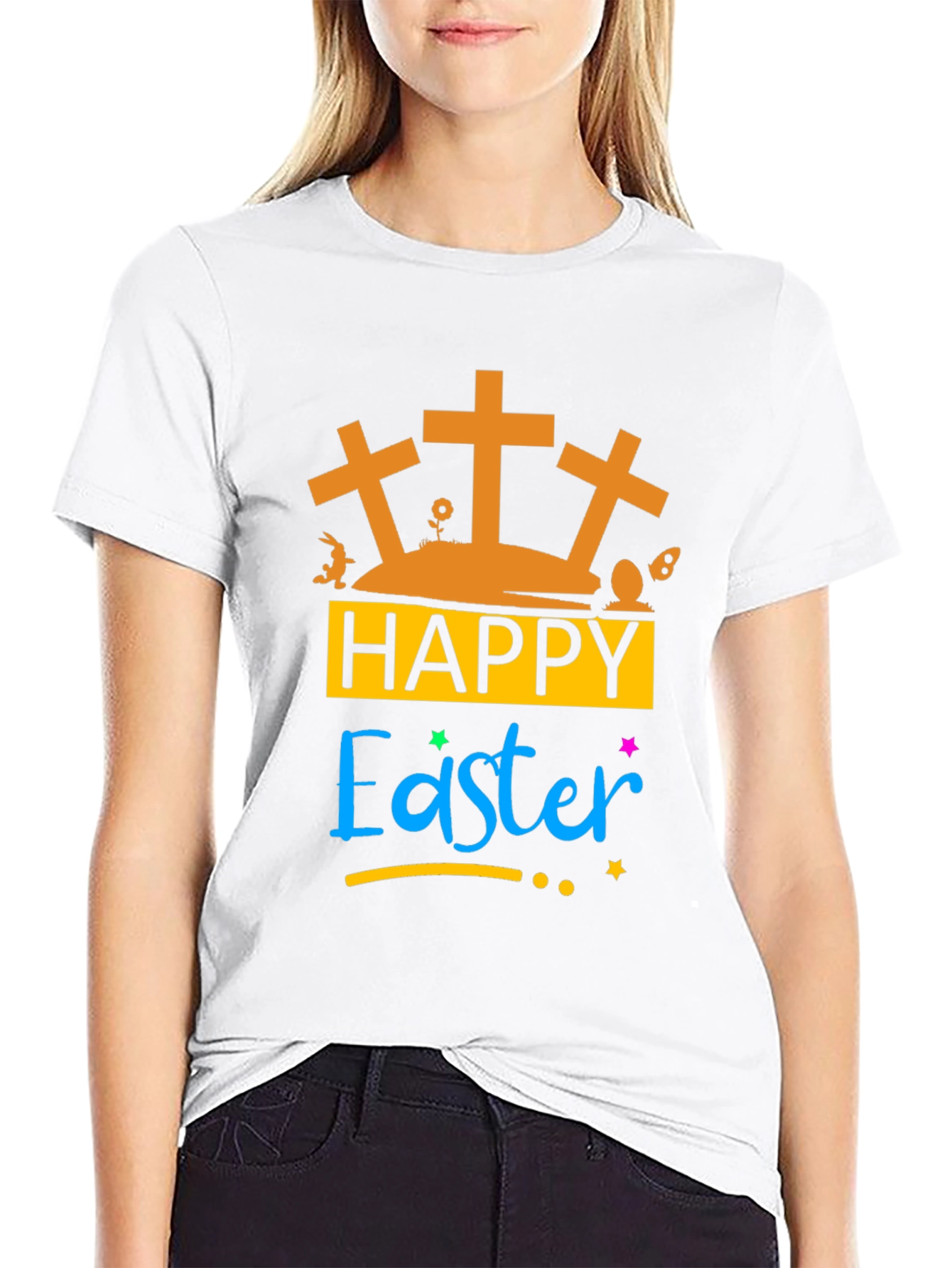 Happy Easter Graphic T-Shirt