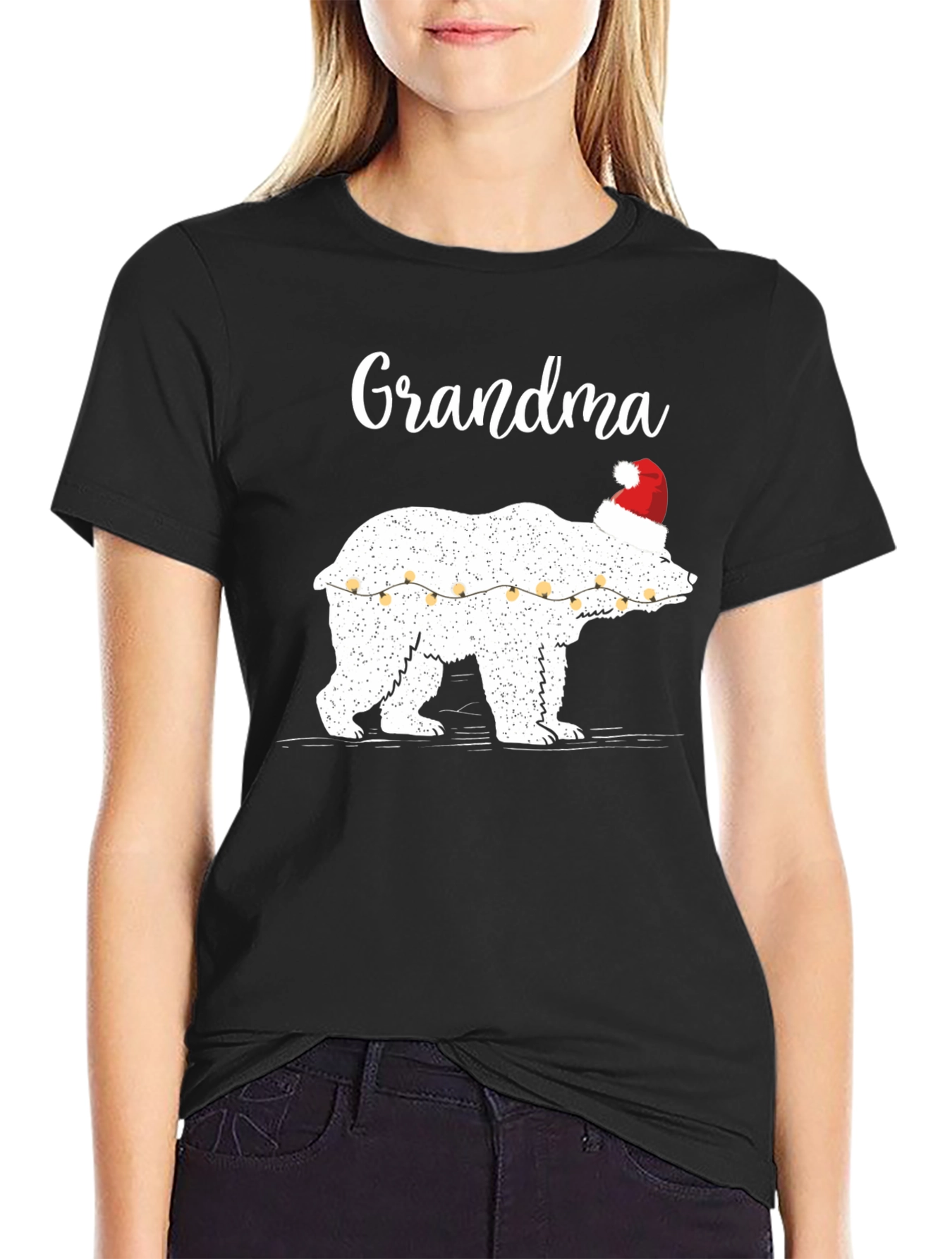 Grandma Christmas Polar Bear T-Shirt