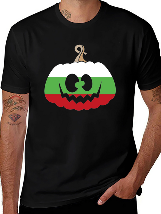 Bulgaria Flag Pumpkin Halloween T-Shirt