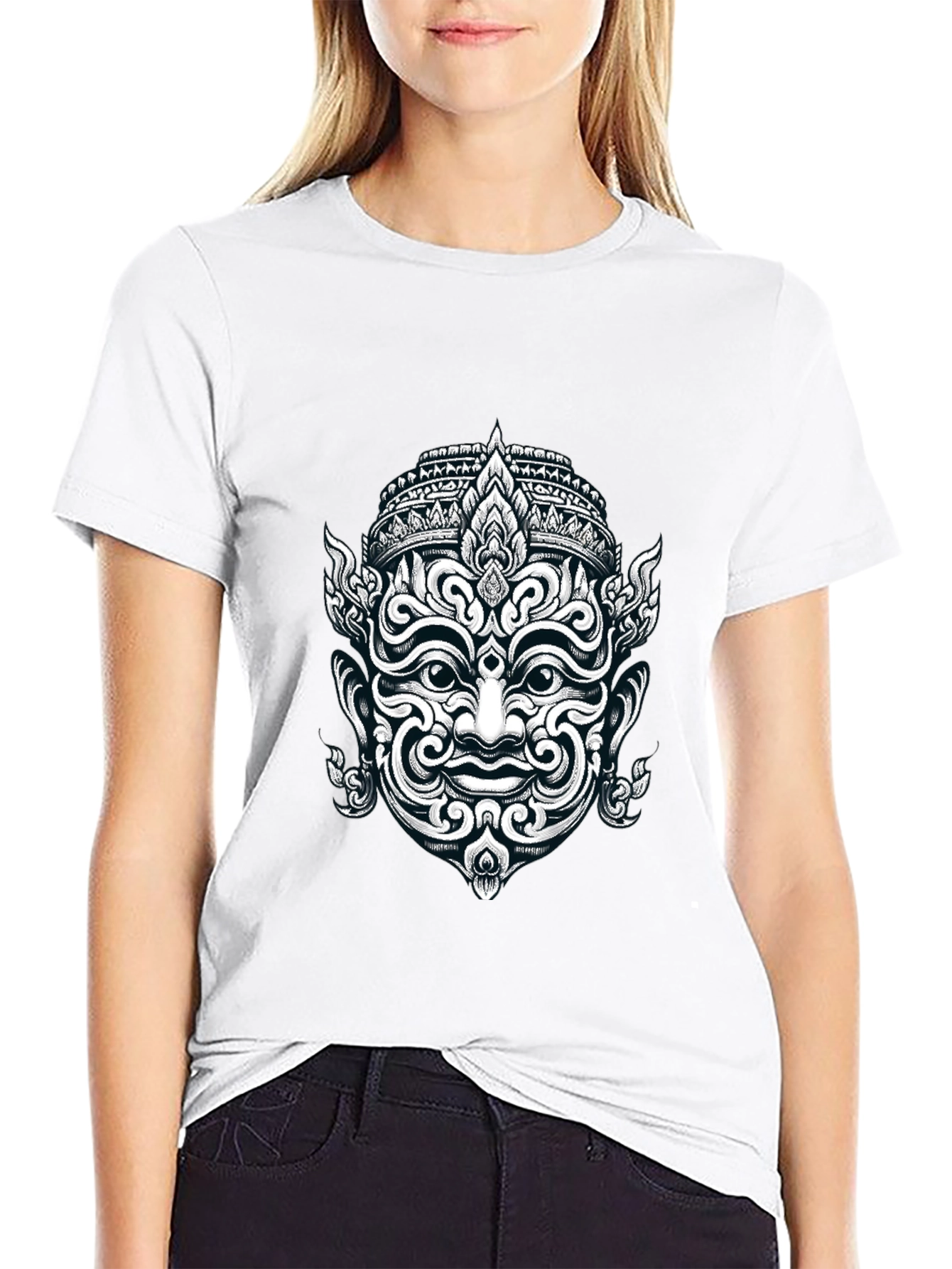 Thai Demon Graphic Tee - Black