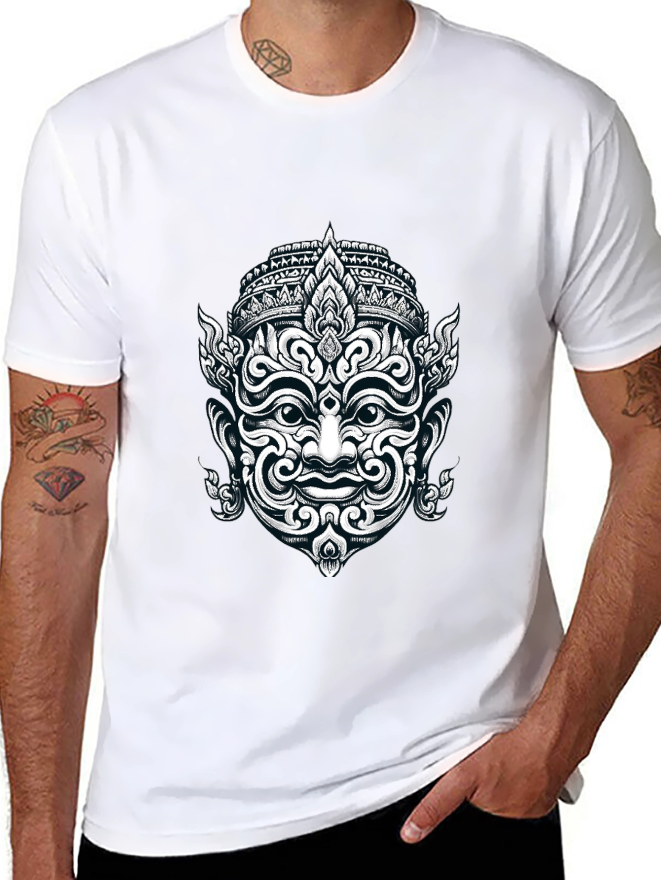 Thai Demon Graphic Tee - Black