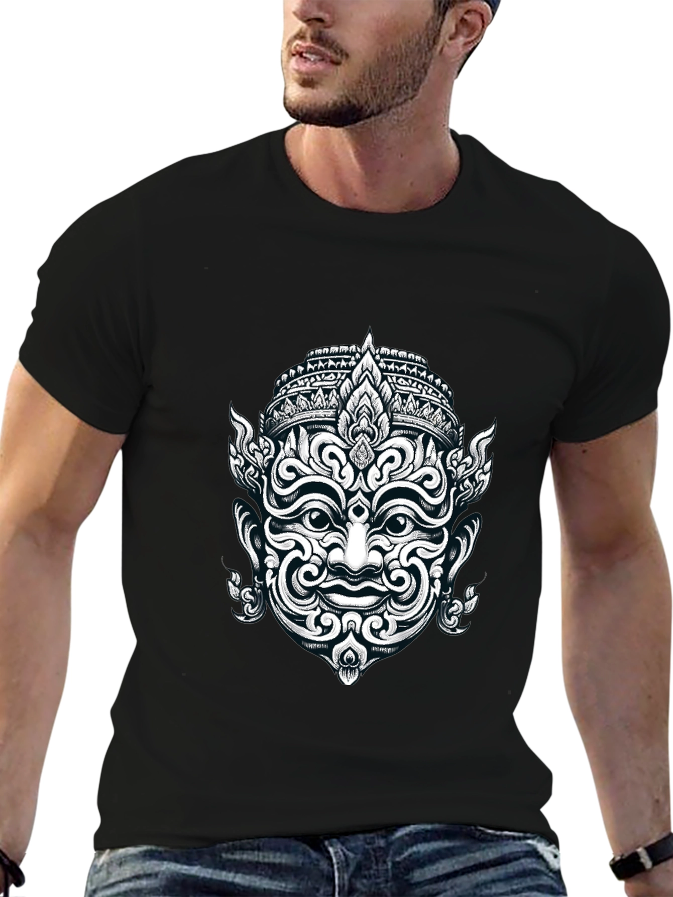 Thai Demon Graphic Tee - Black