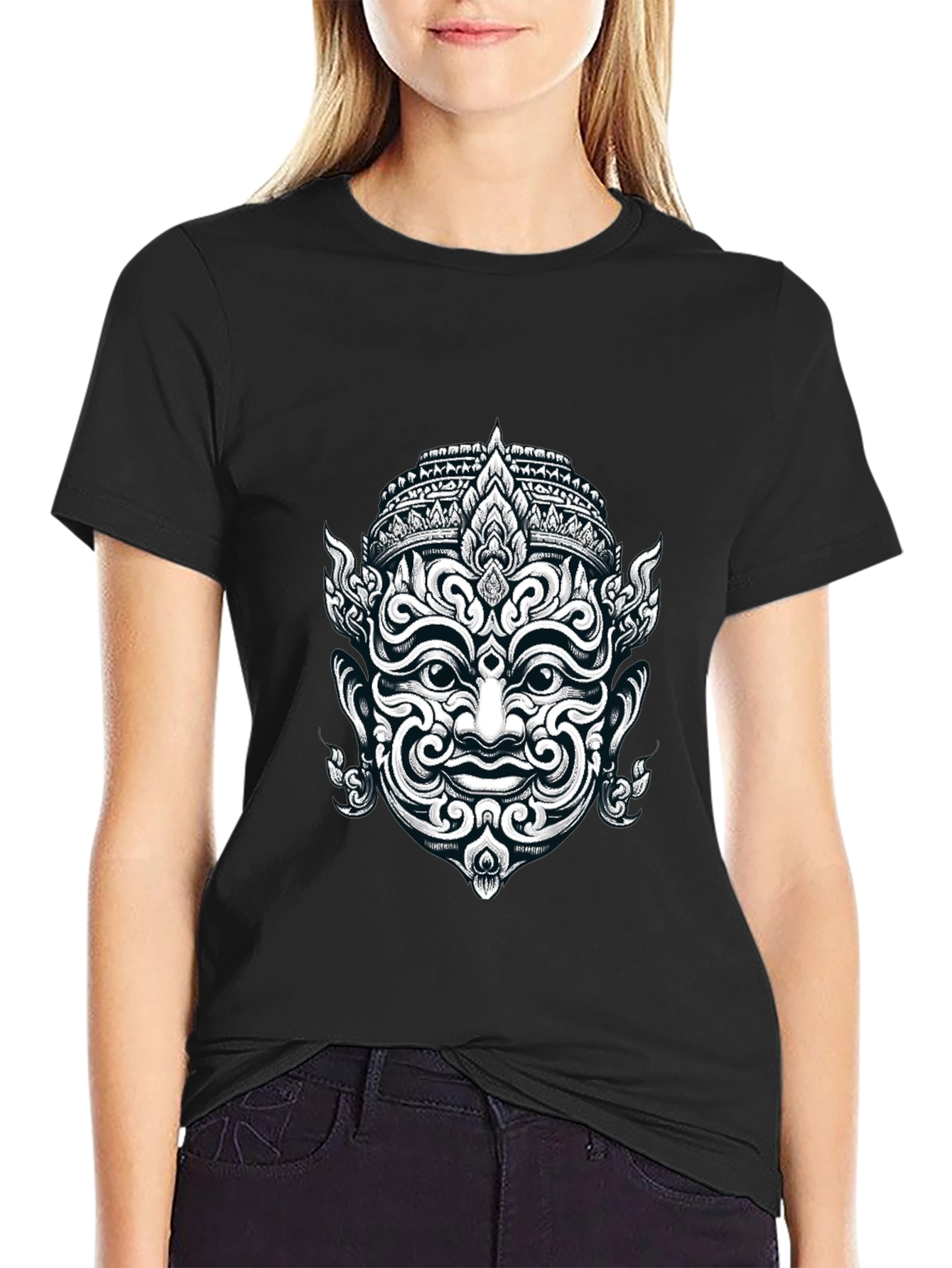Thai Demon Graphic Tee - Black