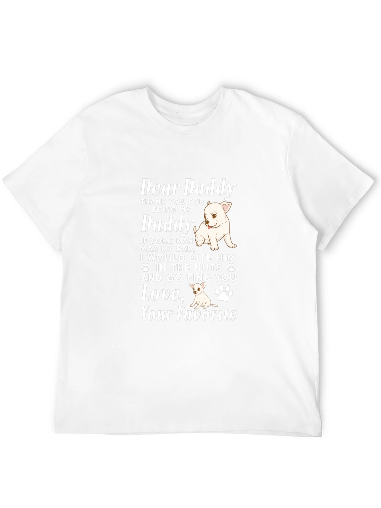 Dear Daddy Dog Lover Graphic Tee