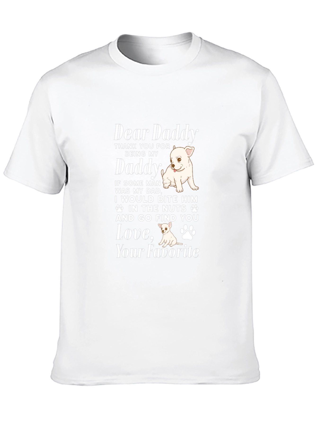 Dear Daddy Dog Lover Graphic Tee