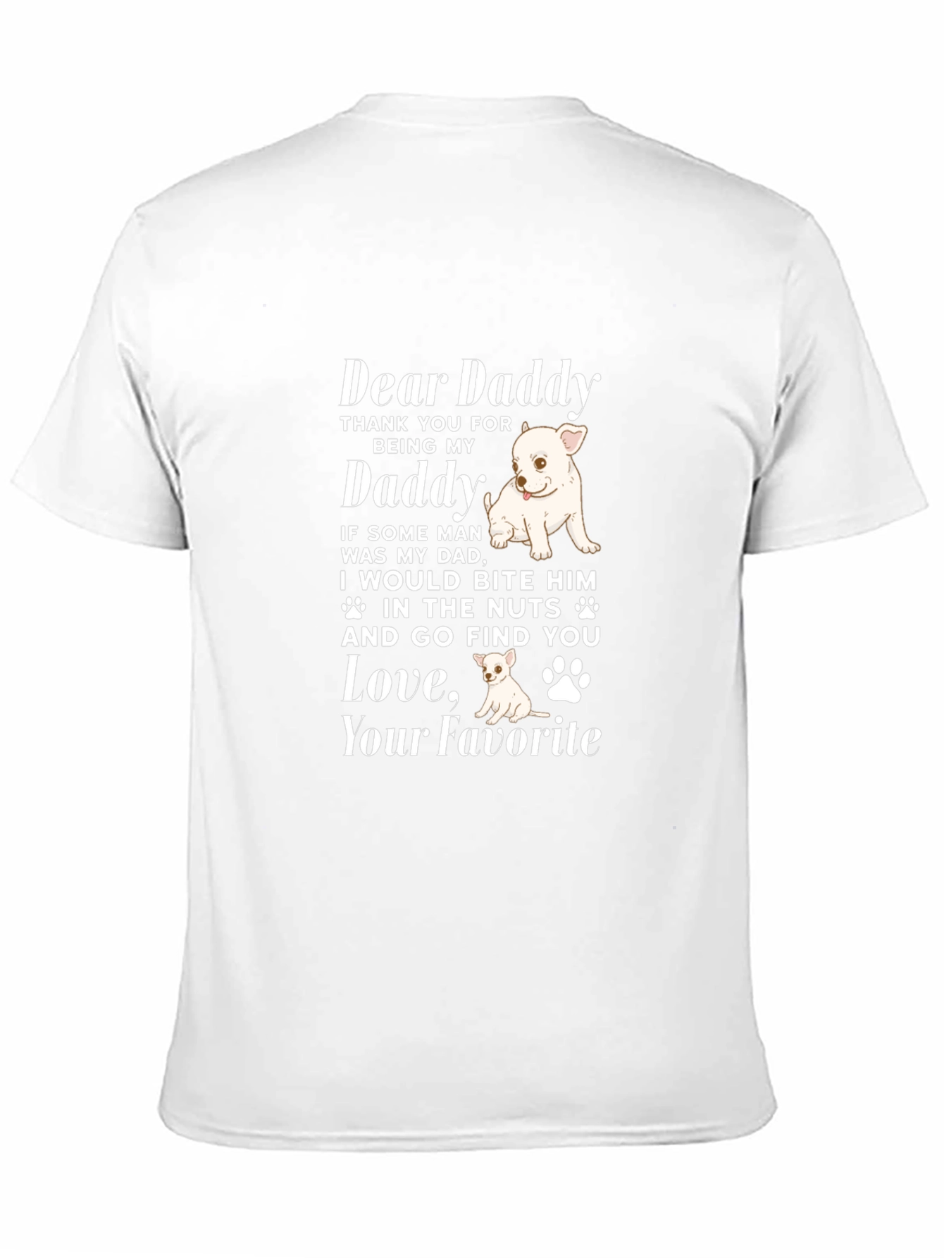 Dear Daddy Dog Lover Graphic Tee