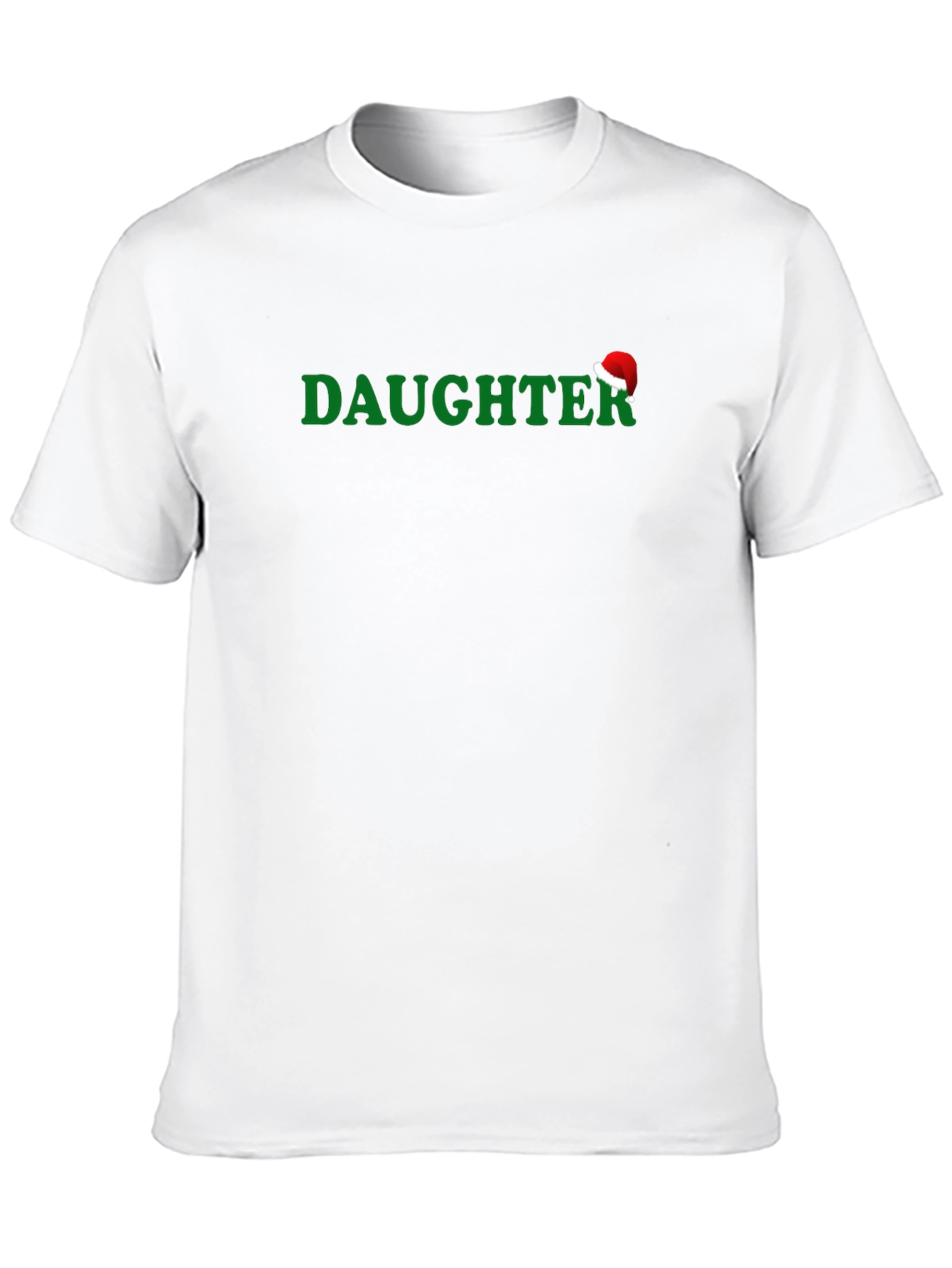Daughter Santa Hat T-Shirt - Christmas Holiday Tee