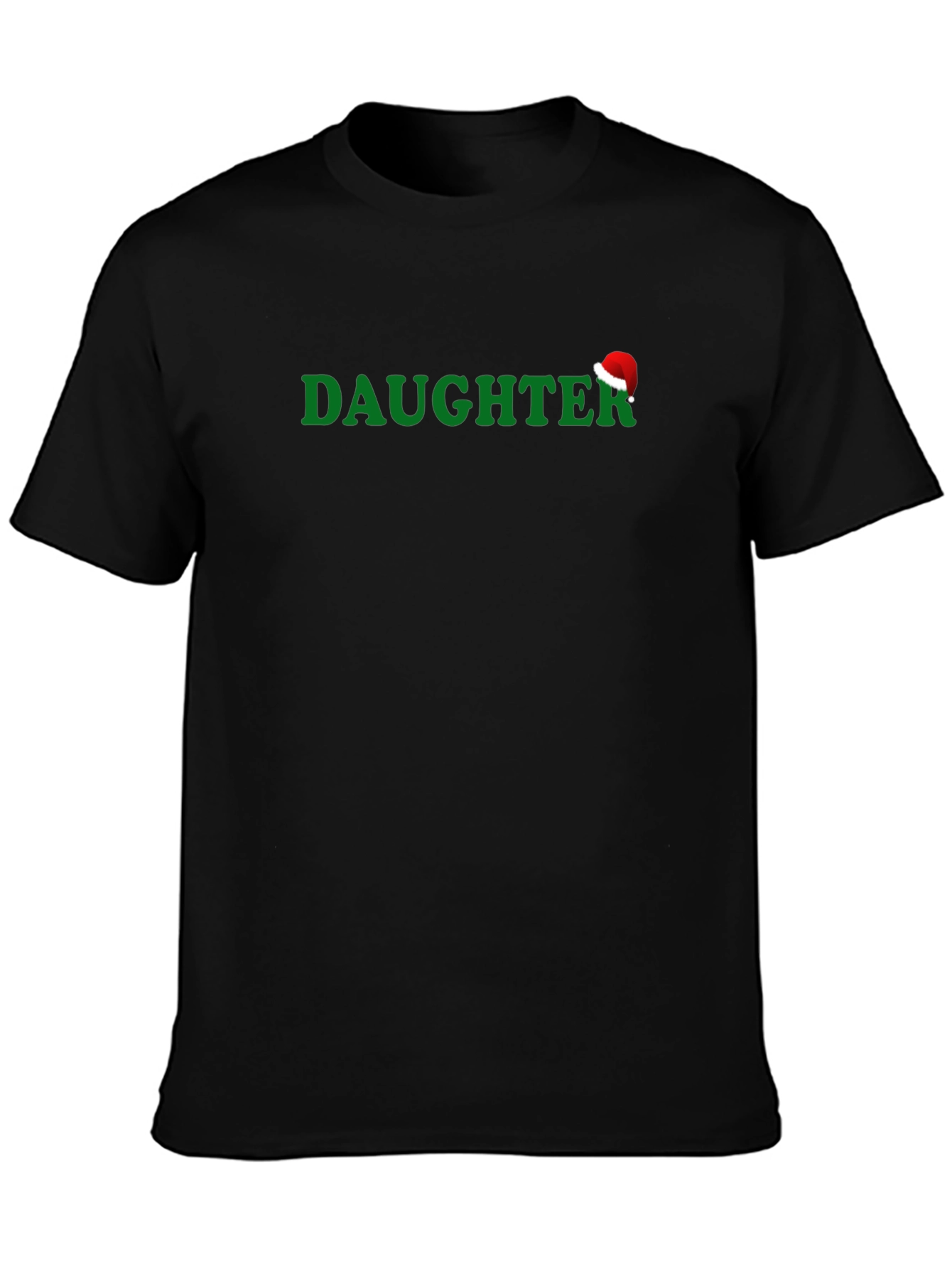 Daughter Santa Hat T-Shirt - Christmas Holiday Tee