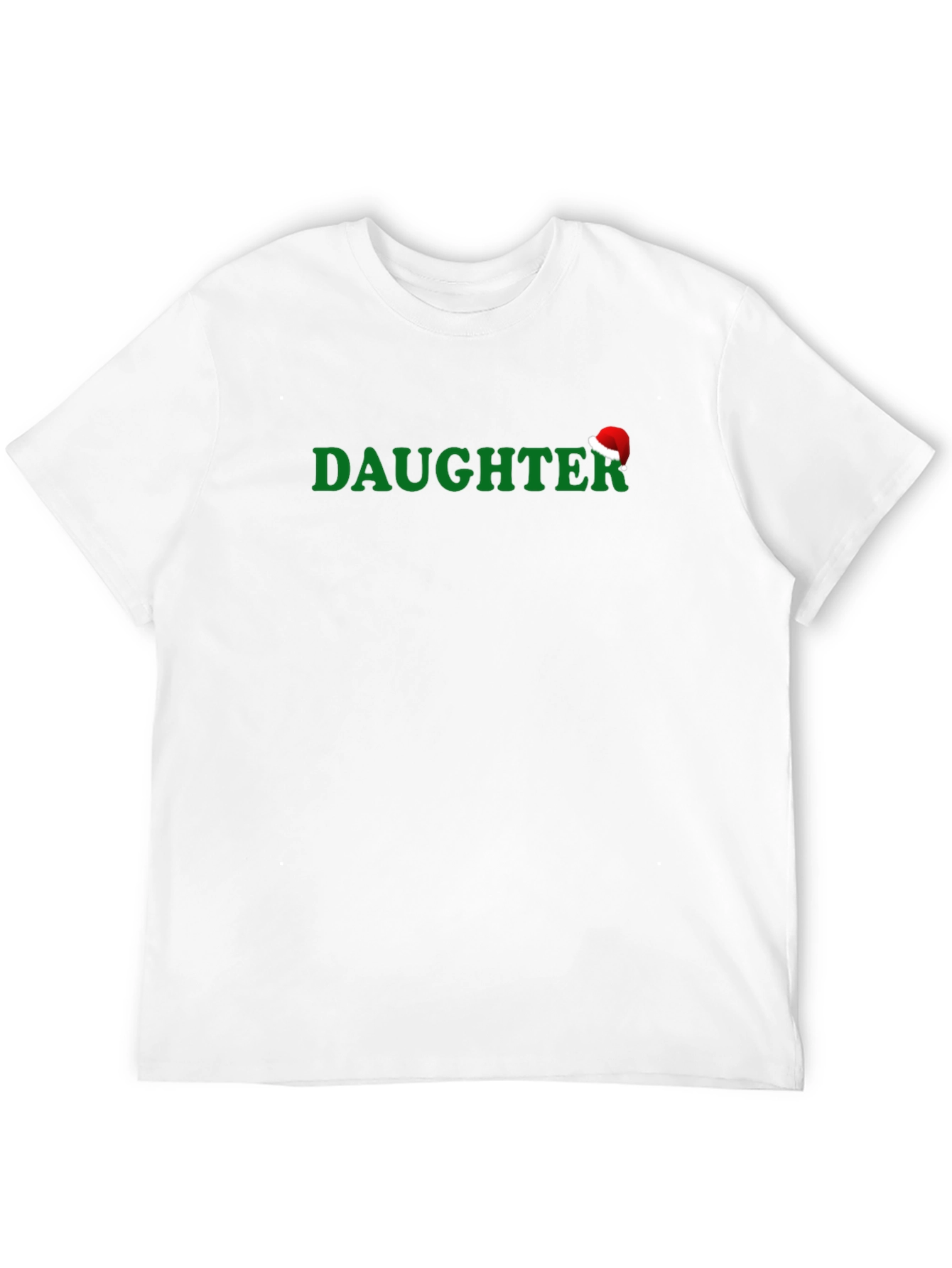 Daughter Santa Hat T-Shirt - Christmas Holiday Tee