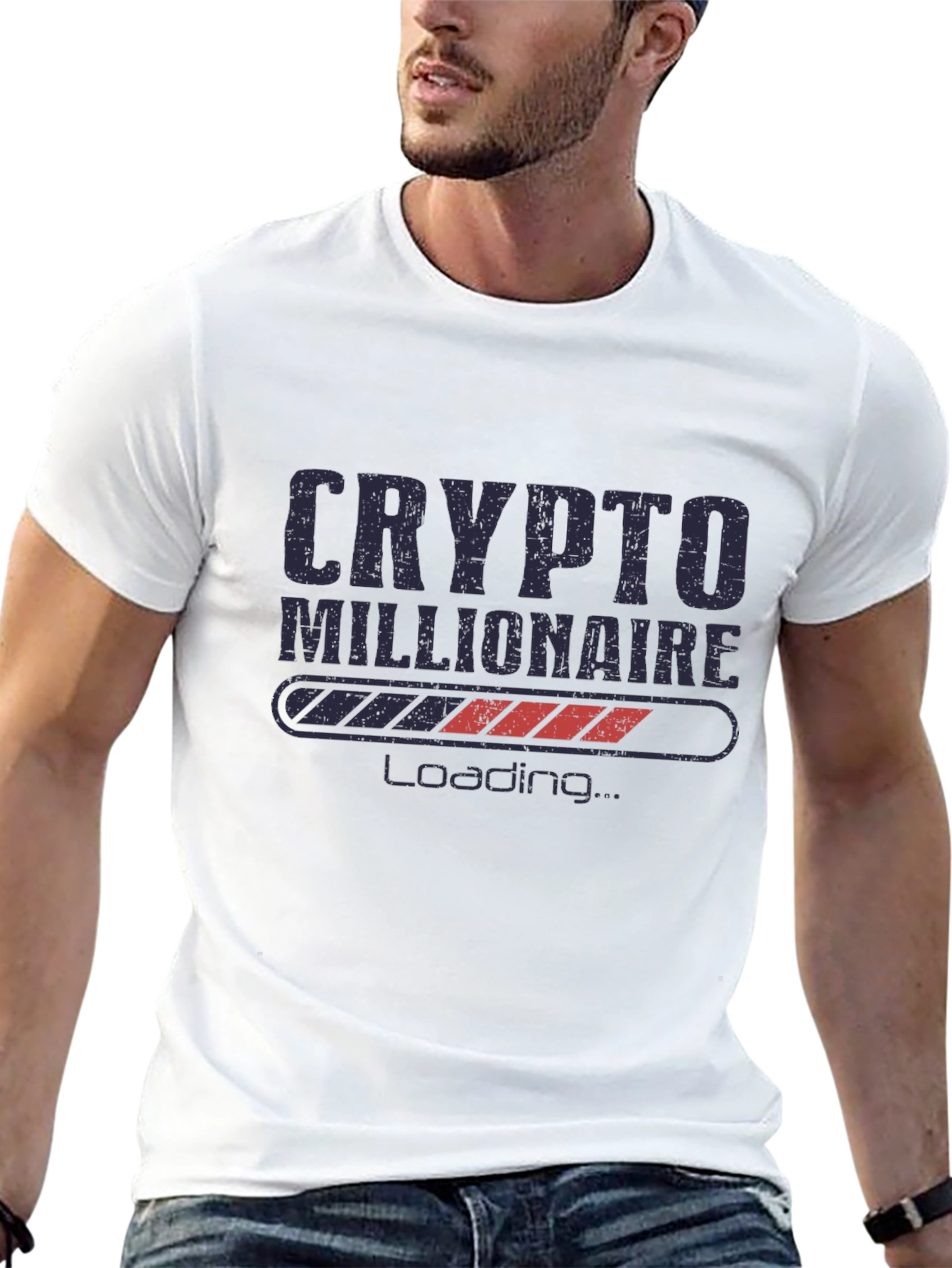Crypto Millionaire Loading Graphic Tee - Black