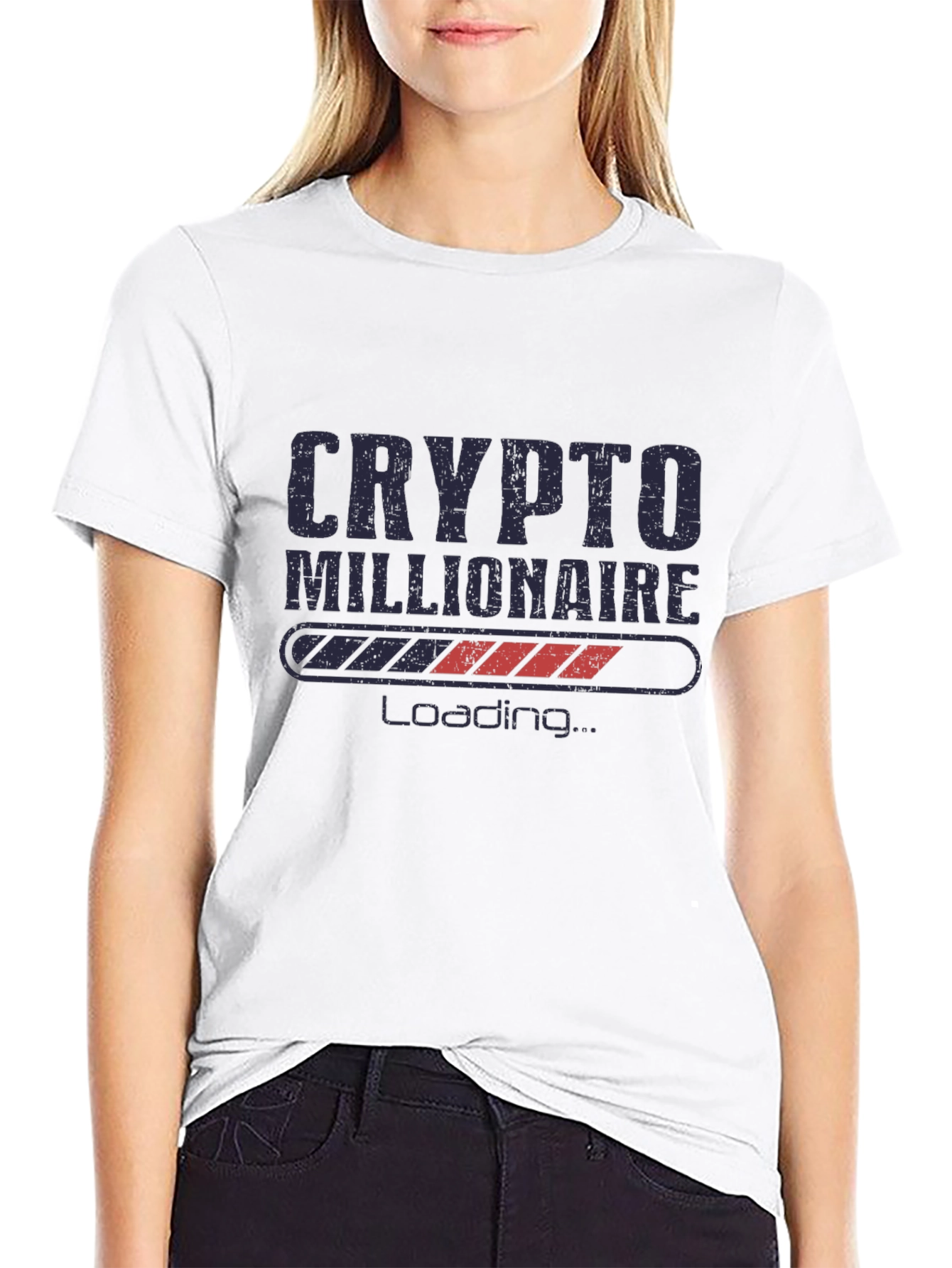 Crypto Millionaire Loading Graphic Tee - Black