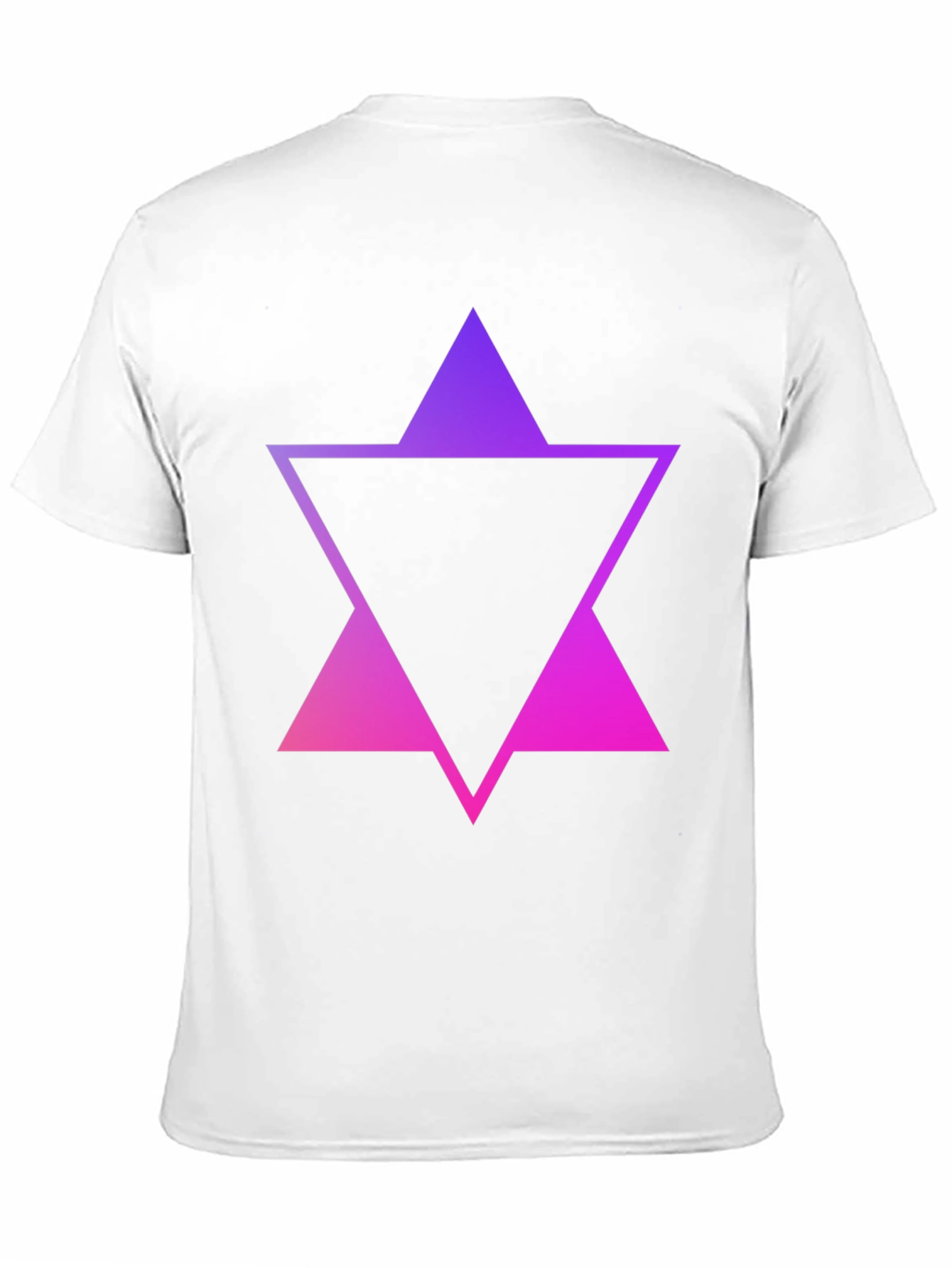 Gradient Triangle Graphic Tee - Stylish Mens Black T-Shirt