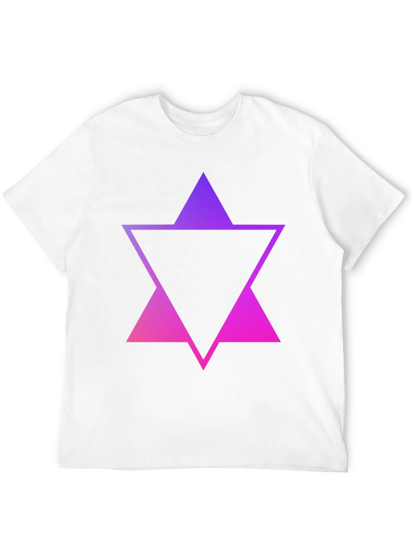 Gradient Triangle Graphic Tee - Stylish Mens Black T-Shirt