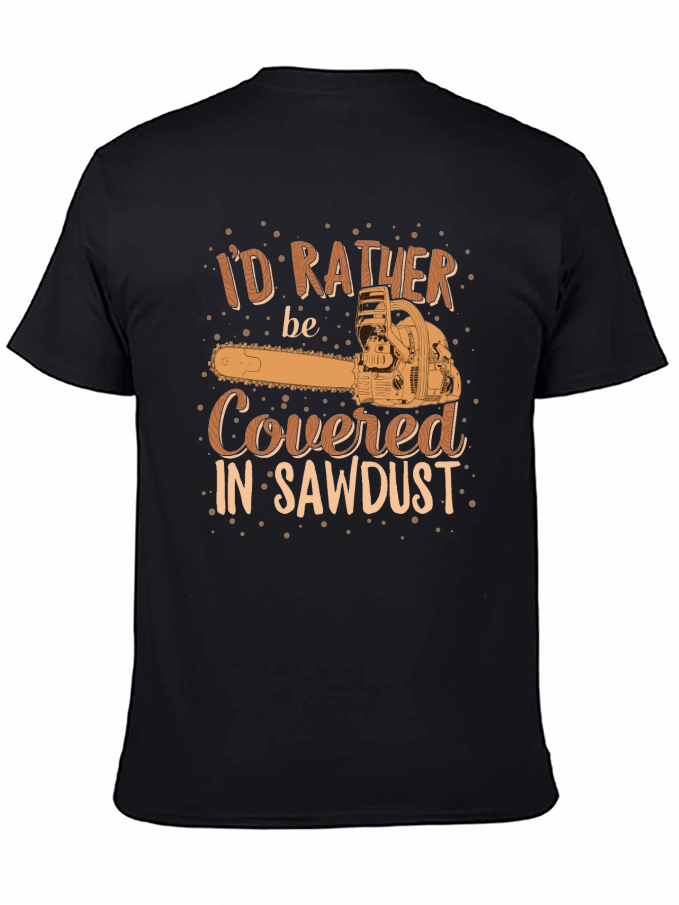 Sawdust Graphic Tee - Black Cotton Comfort