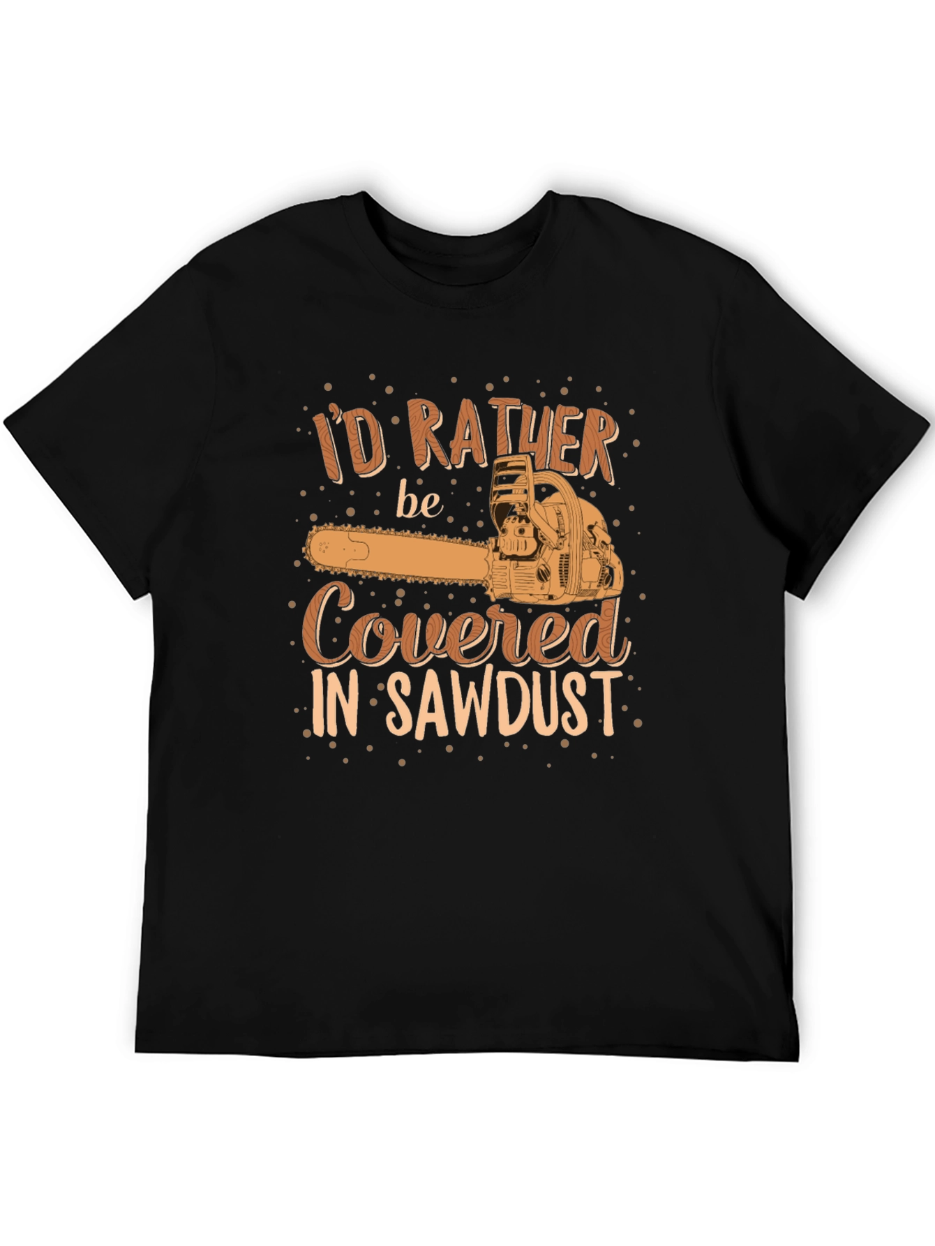 Sawdust Graphic Tee - Black Cotton Comfort