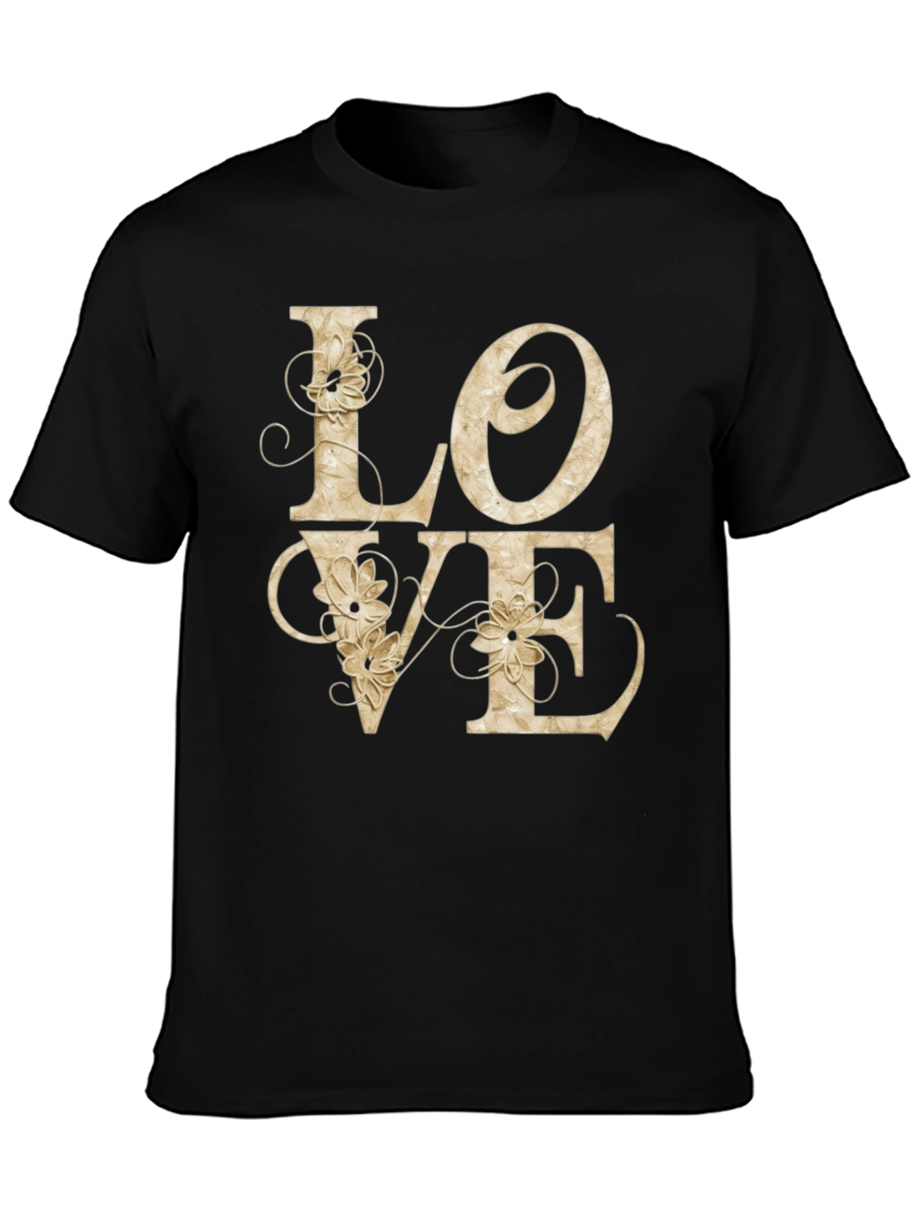 LOVE Floral Graphic Tee - Stylish Casual Shirt