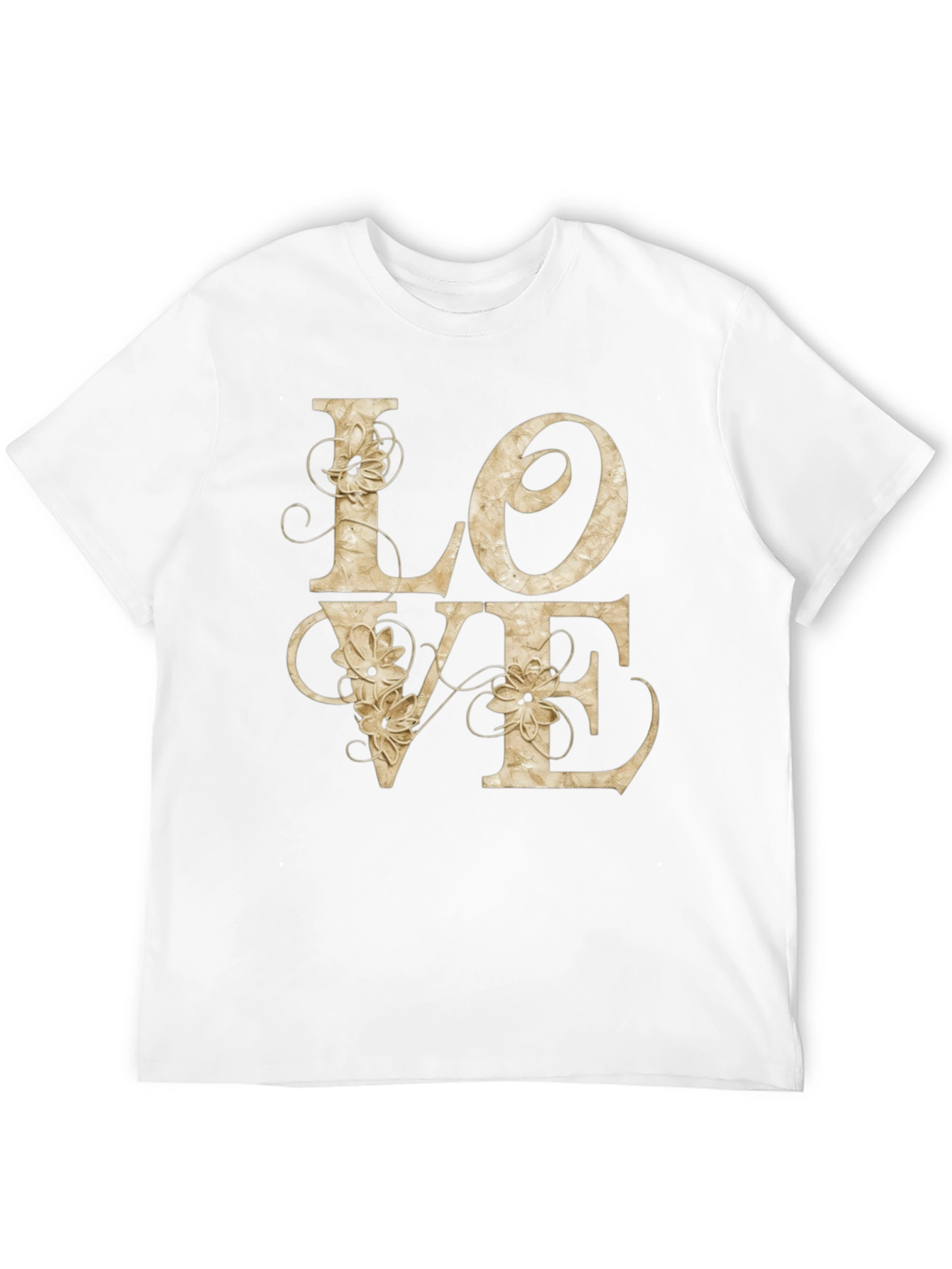LOVE Floral Graphic Tee - Stylish Casual Shirt