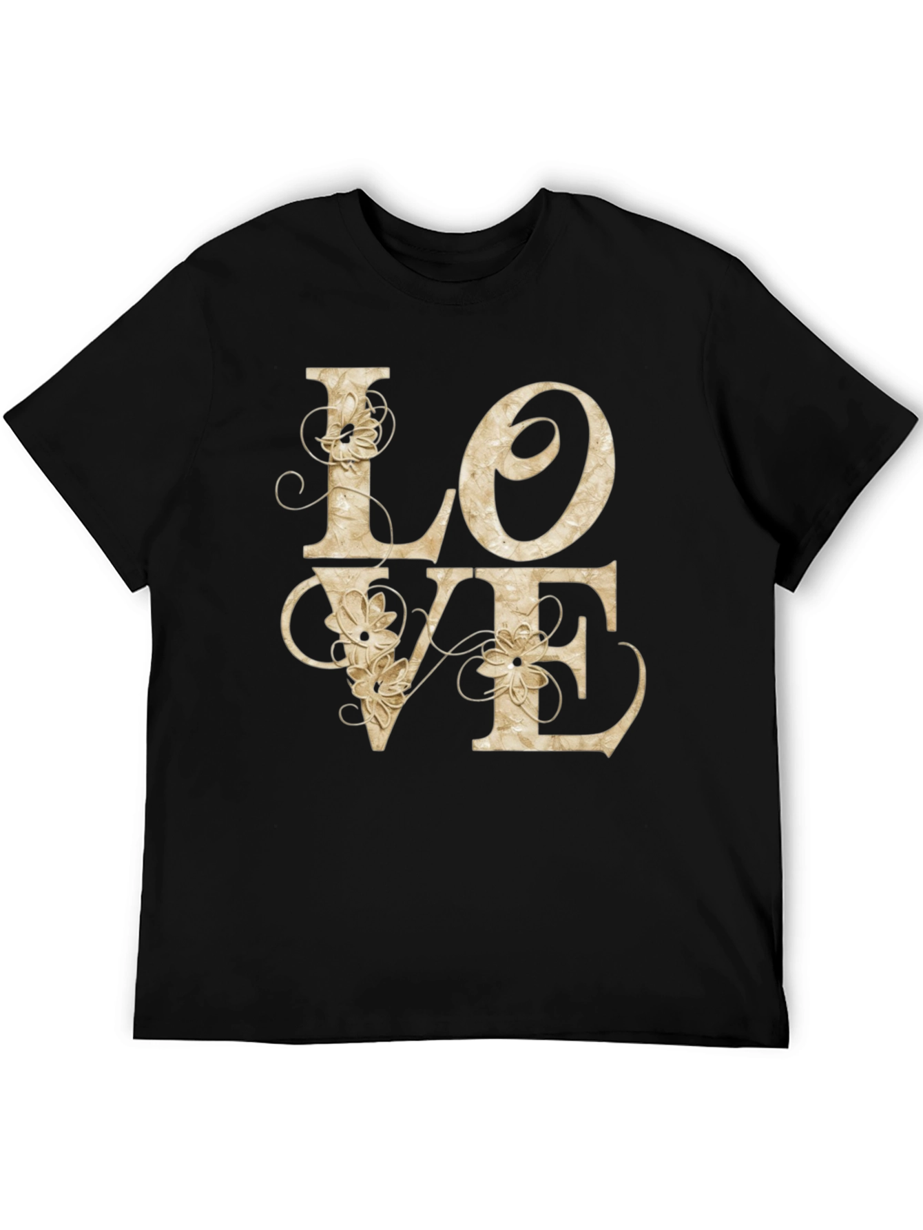 LOVE Floral Graphic Tee - Stylish Casual Shirt