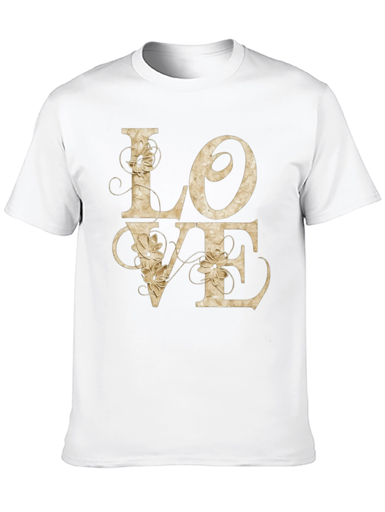 LOVE Floral Graphic Tee - Stylish Casual Shirt