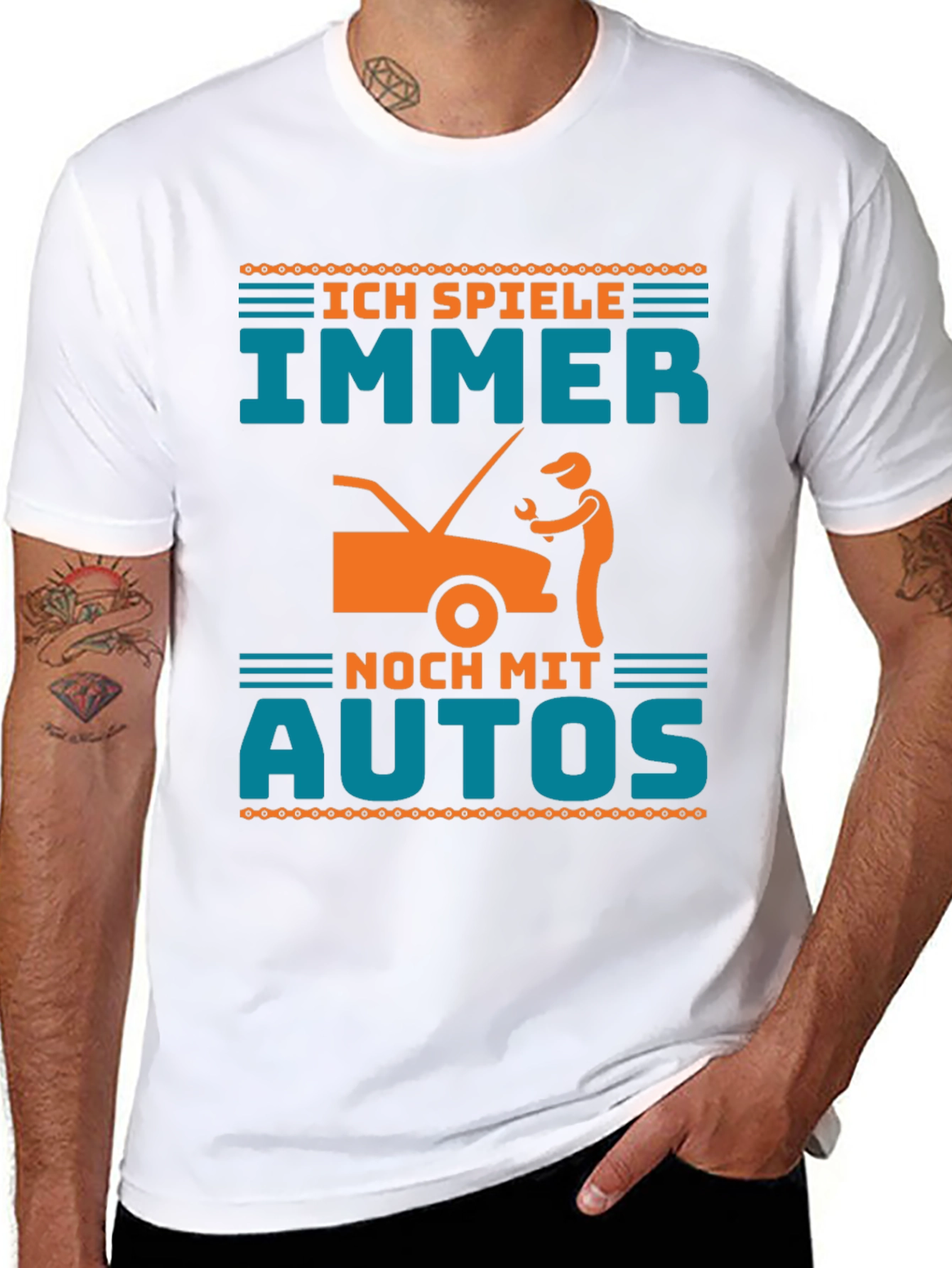 Ich Spiele Immer Noch Mit Autos Funny Mechanic T-Shirt