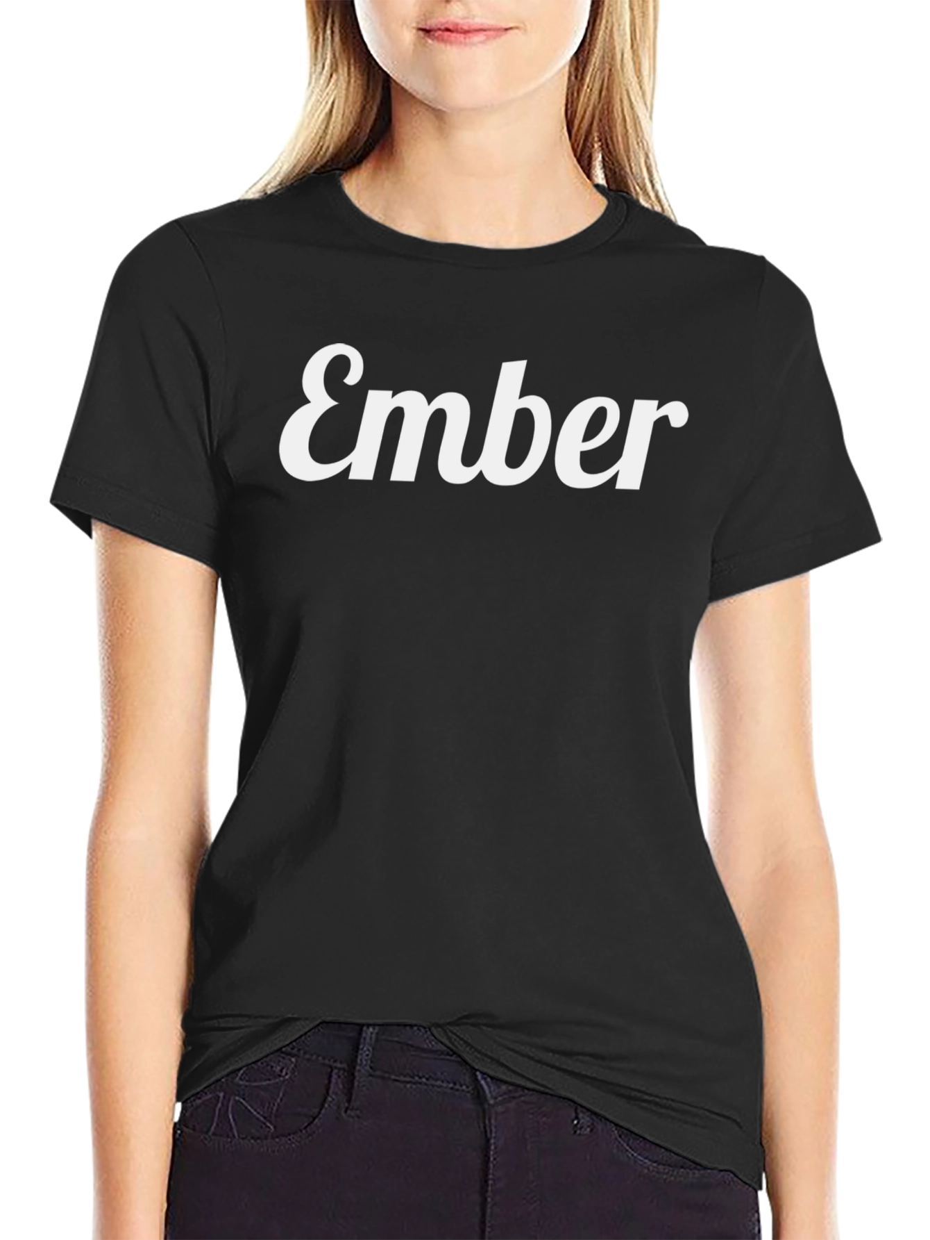 Ember Graphic Tee - Trendy Black Cotton T-Shirt