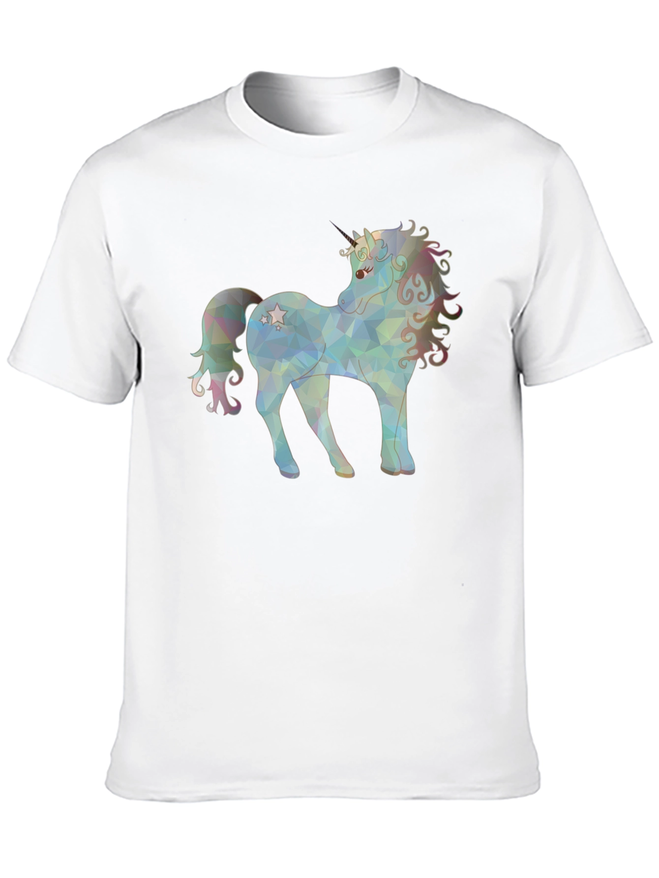 Unicorn Graphic Print Black T-Shirt