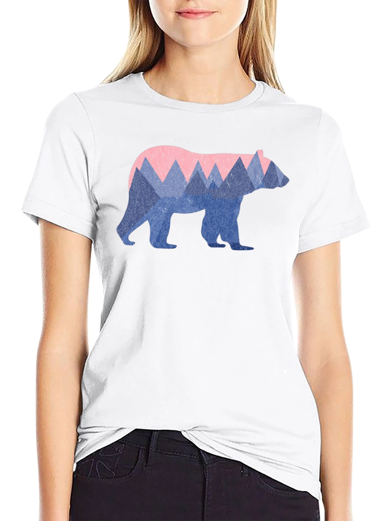 Mountain Bear Graphic Tee - Nature Inspired Style