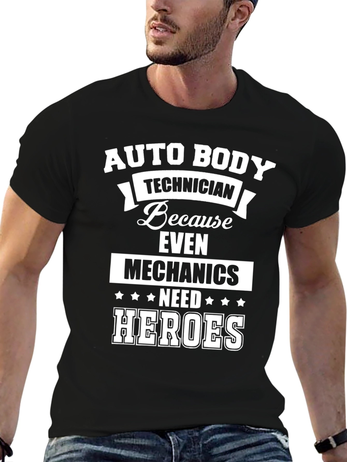 Auto Body Technician T-Shirt: Because Even Mechanics Need Heroes