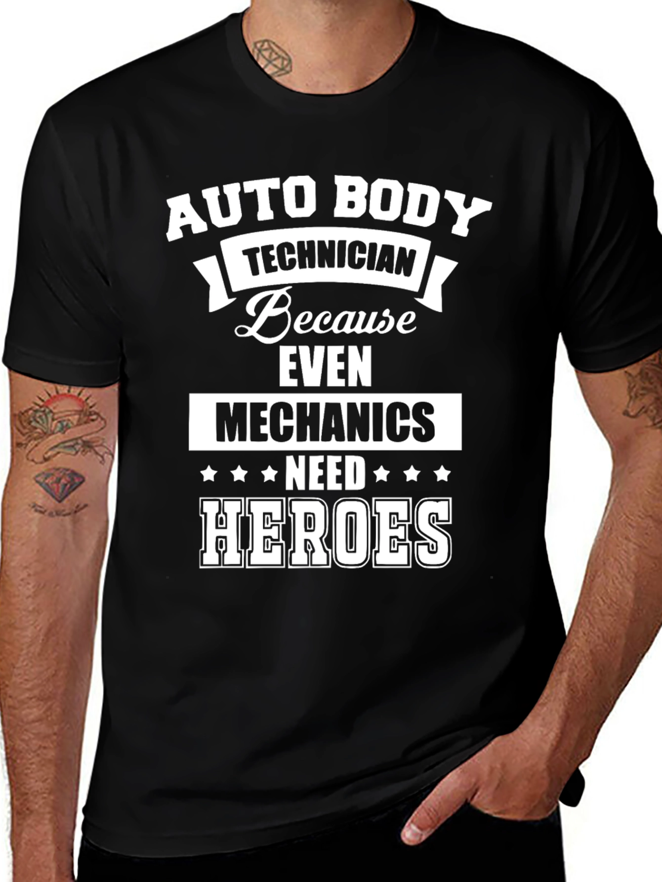 Auto Body Technician T-Shirt: Because Even Mechanics Need Heroes