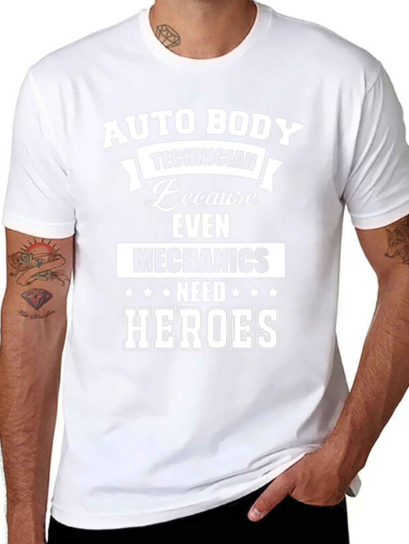Auto Body Technician T-Shirt: Because Even Mechanics Need Heroes