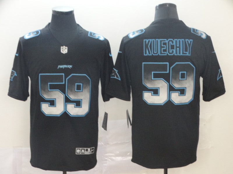 Men's Carolina Panthers #59 Luke Kuechly Black Game Jerseys