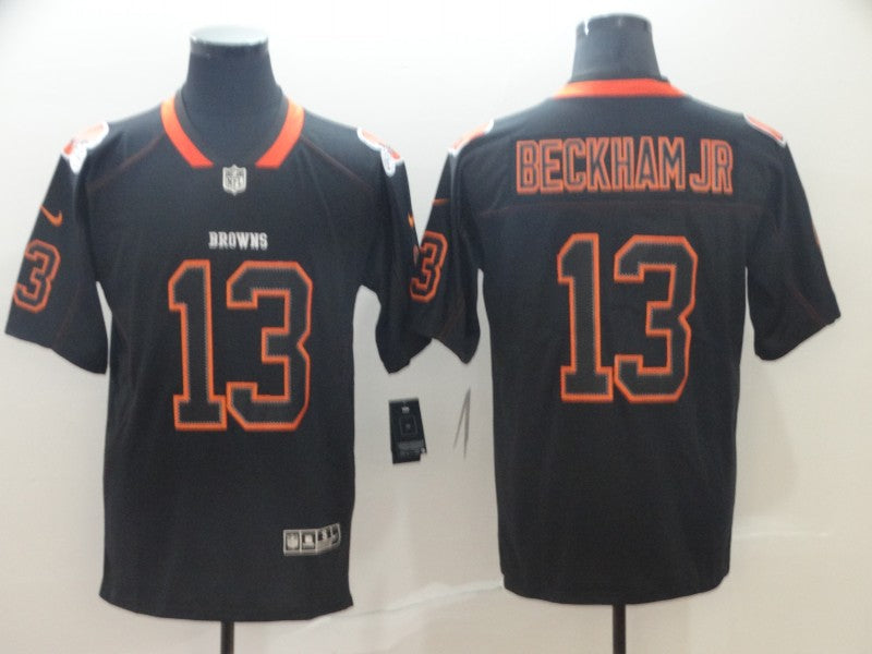 Men's Cleveland Browns Odell Beckham Jr. Black Authentic Game Jerseys