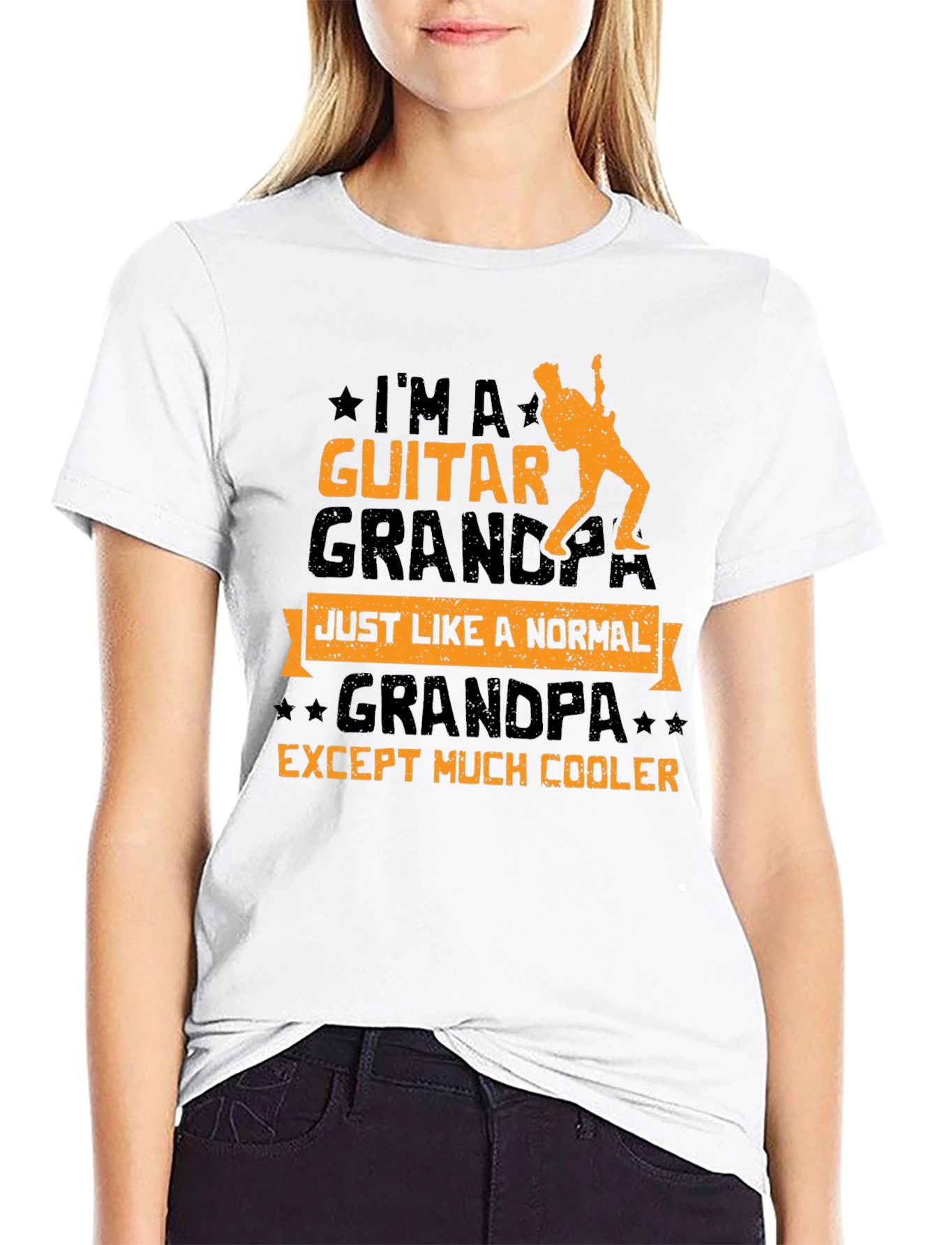 Guitar Grandpa T-Shirt - Musician Grandpa Cool Tee